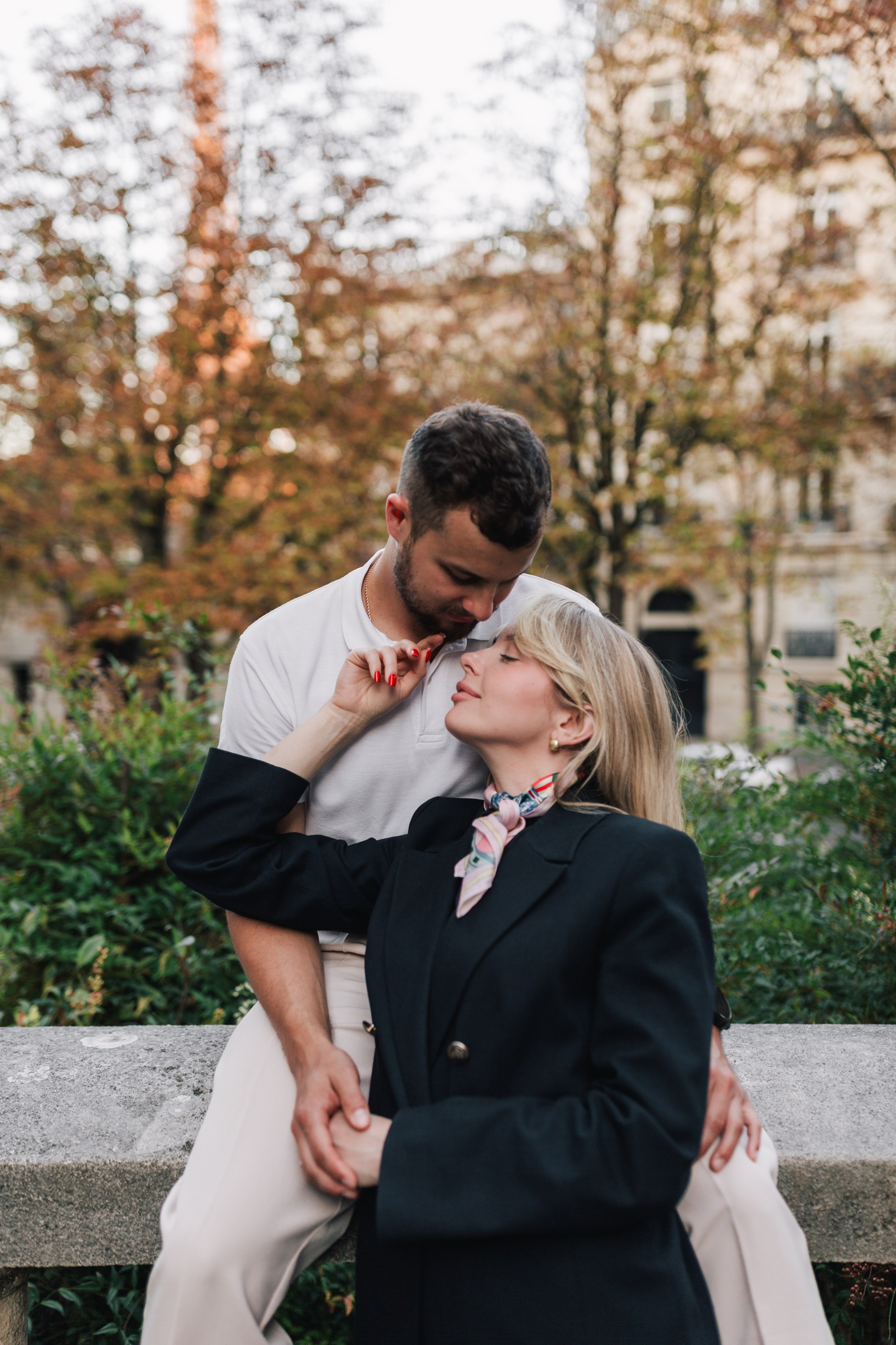 Paris couple shooting. Фотограф, Руан, Франция