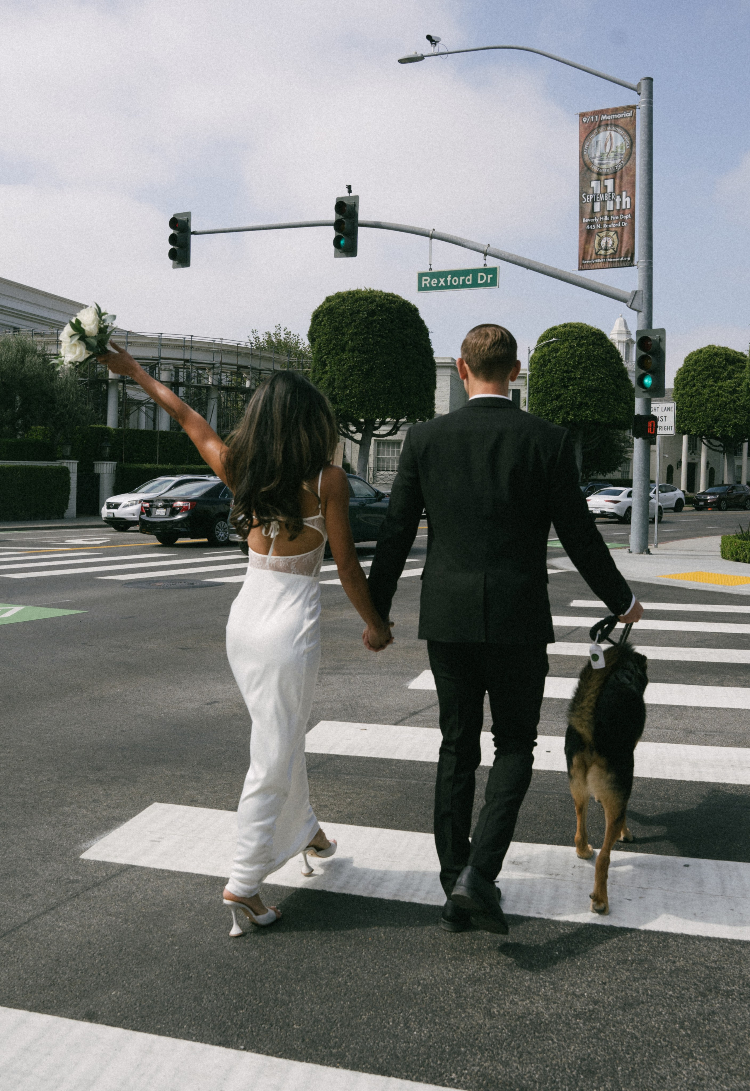 Beverly Hills Courthouse Wedding. Beverly Hill Elopement. Small Wedding in Beverly Hills