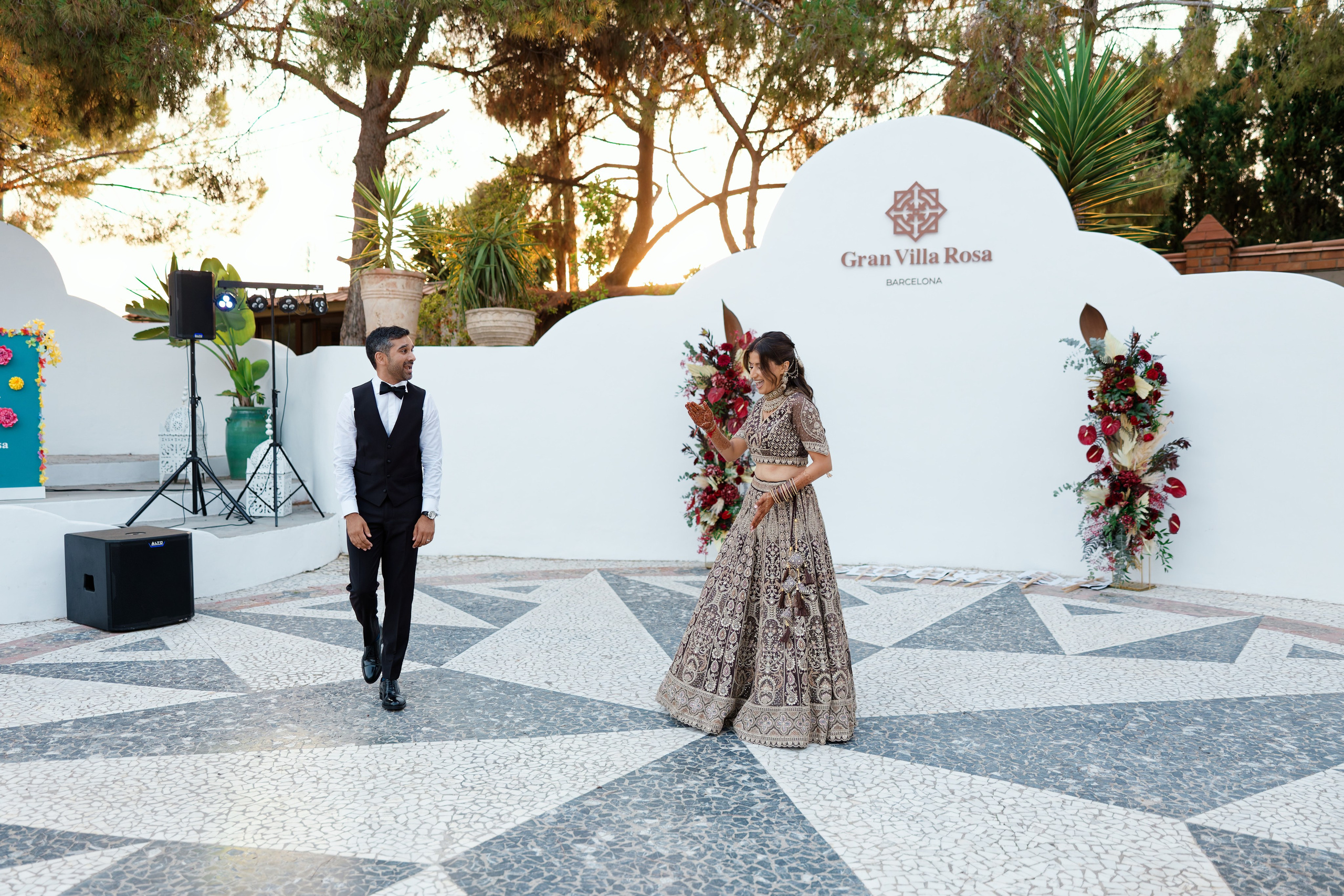 Indian wedding at Gran Villa Rosa, Barcelona