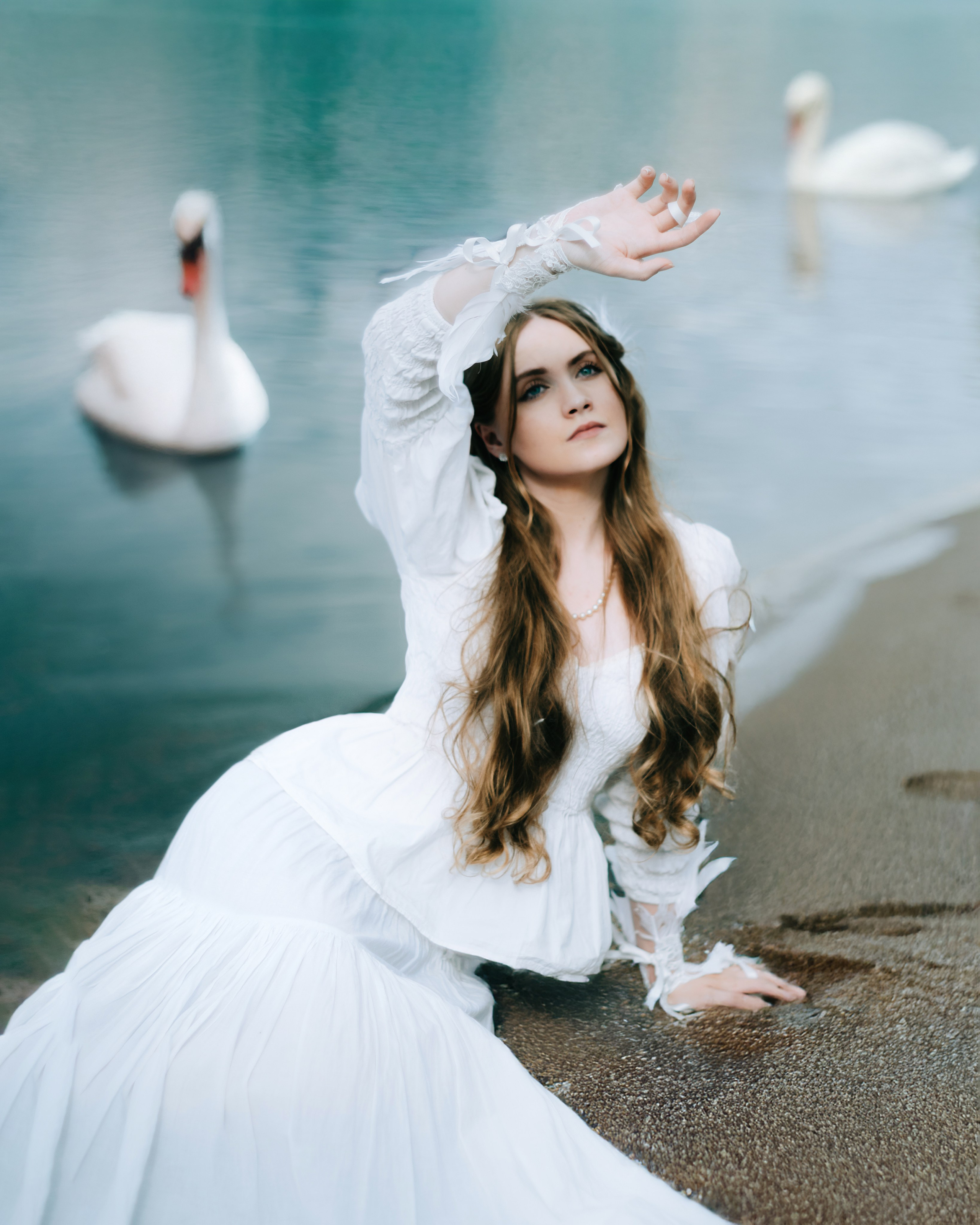 Swan Princess Portrait Photoshoot in London. Moth & Moss Photography