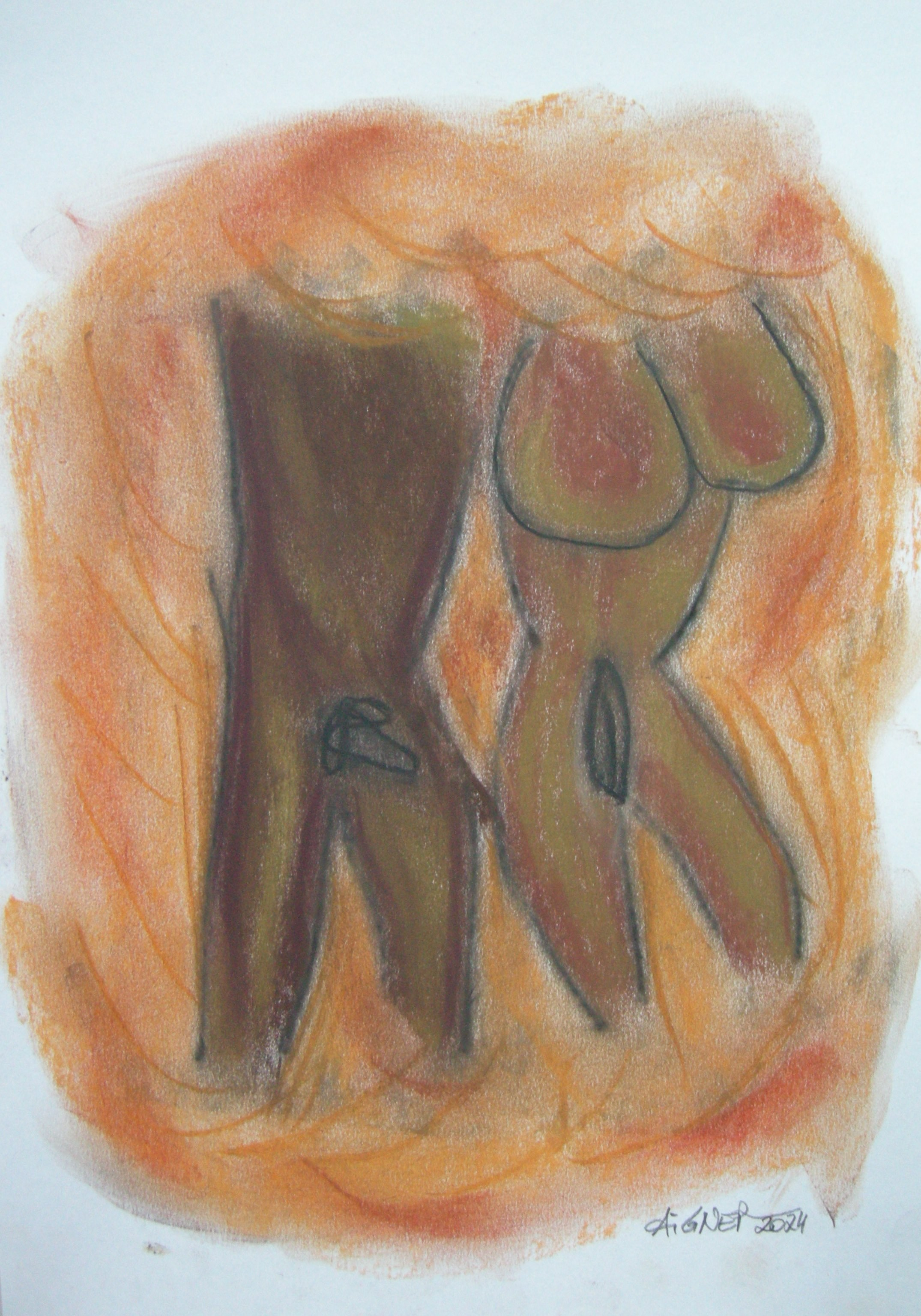 Akt-Paare in&nbsp;Orange