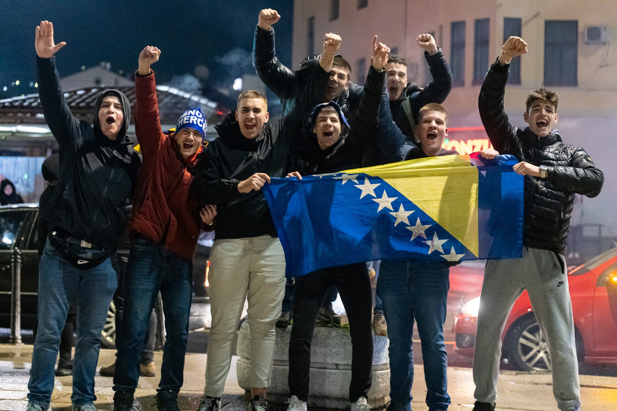 Navijači Bosne i Hercegovine slave plasman na Svjetsko prvenstvo