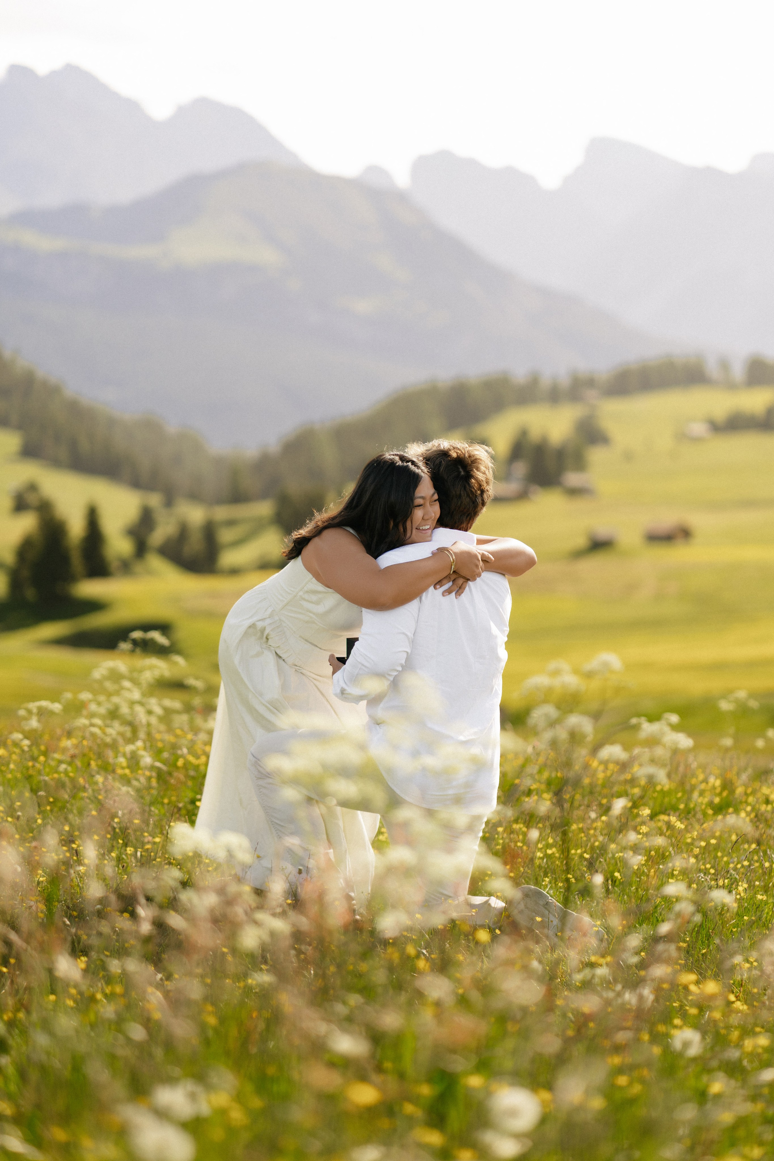E & J (Alpe di Siusi, Dolomites, Italy). Marriage Proposal Photographer in Verona, Lake Garda and Dolomites| Diana Fedrigo