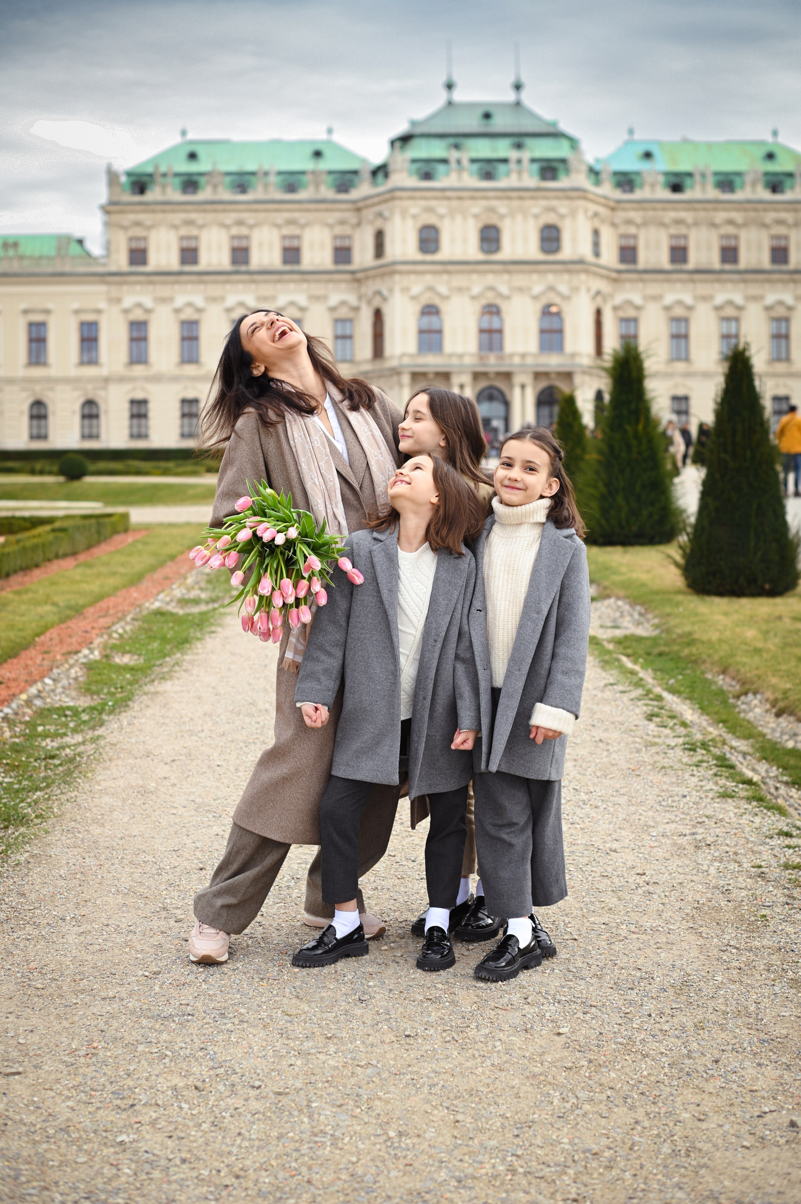 Oksana and girls. Photo Vienna and Bratislava