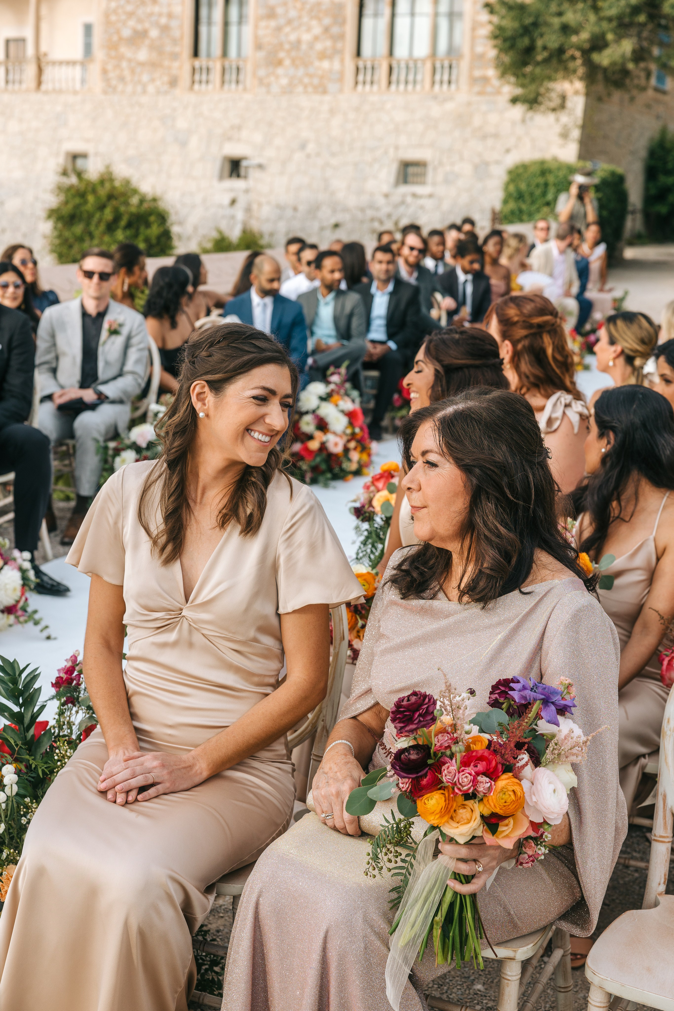 Mallorca venue Son Marroig for this LA Wedding Ceremony. Wedding Celebrant in Mallorca Iban Collin