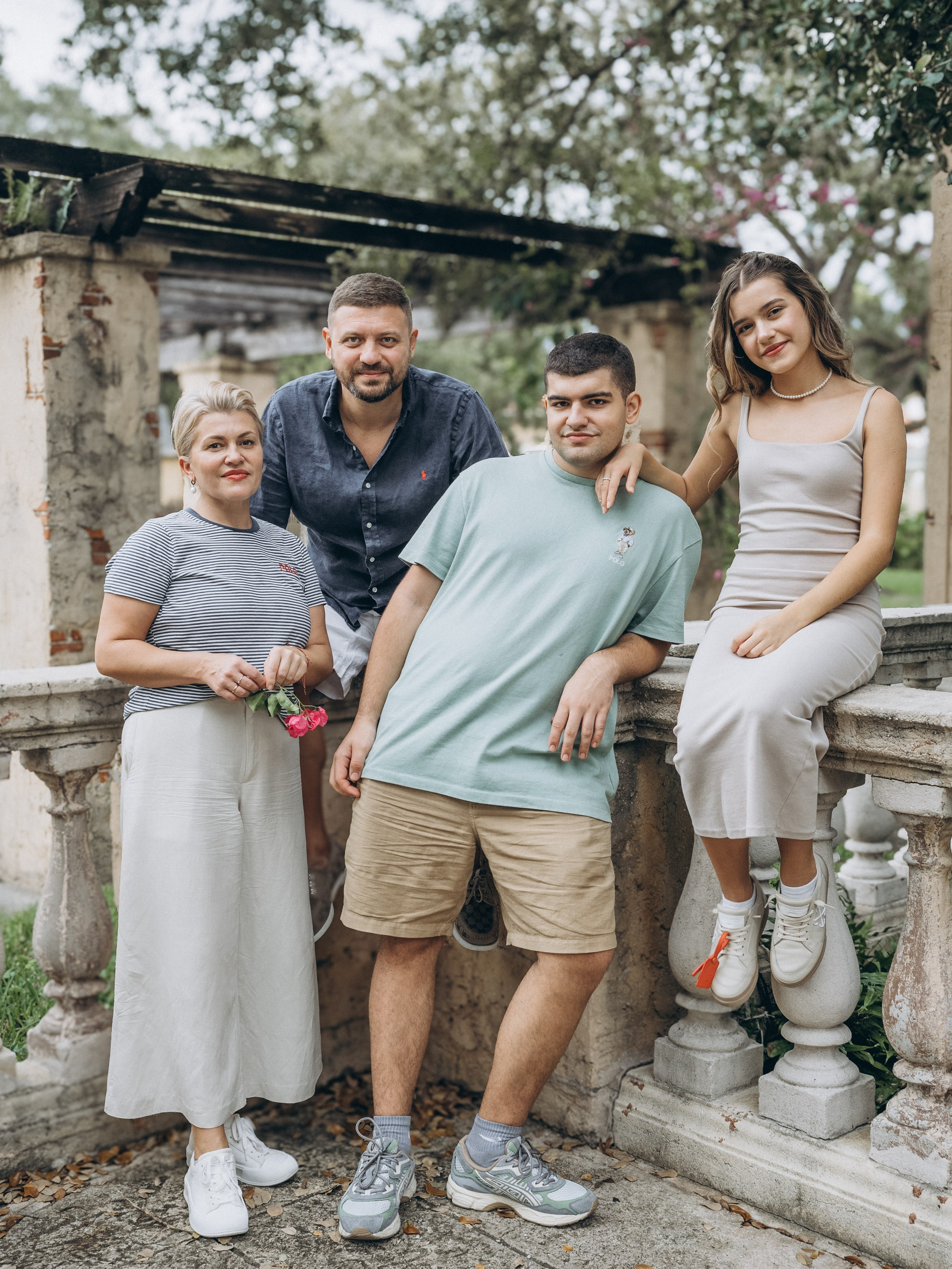 Family. Art photographer Miami