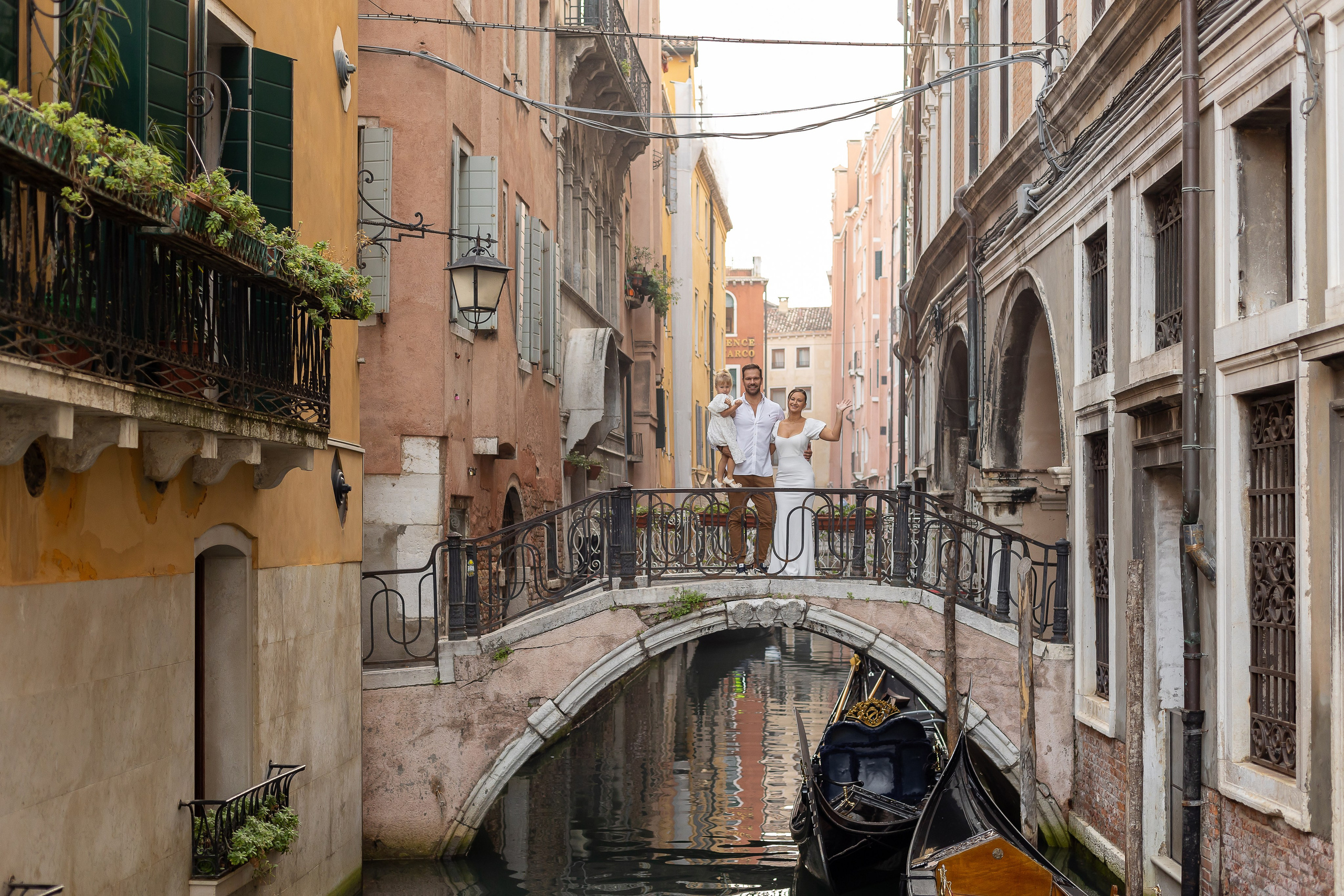 Emi and family at sunset