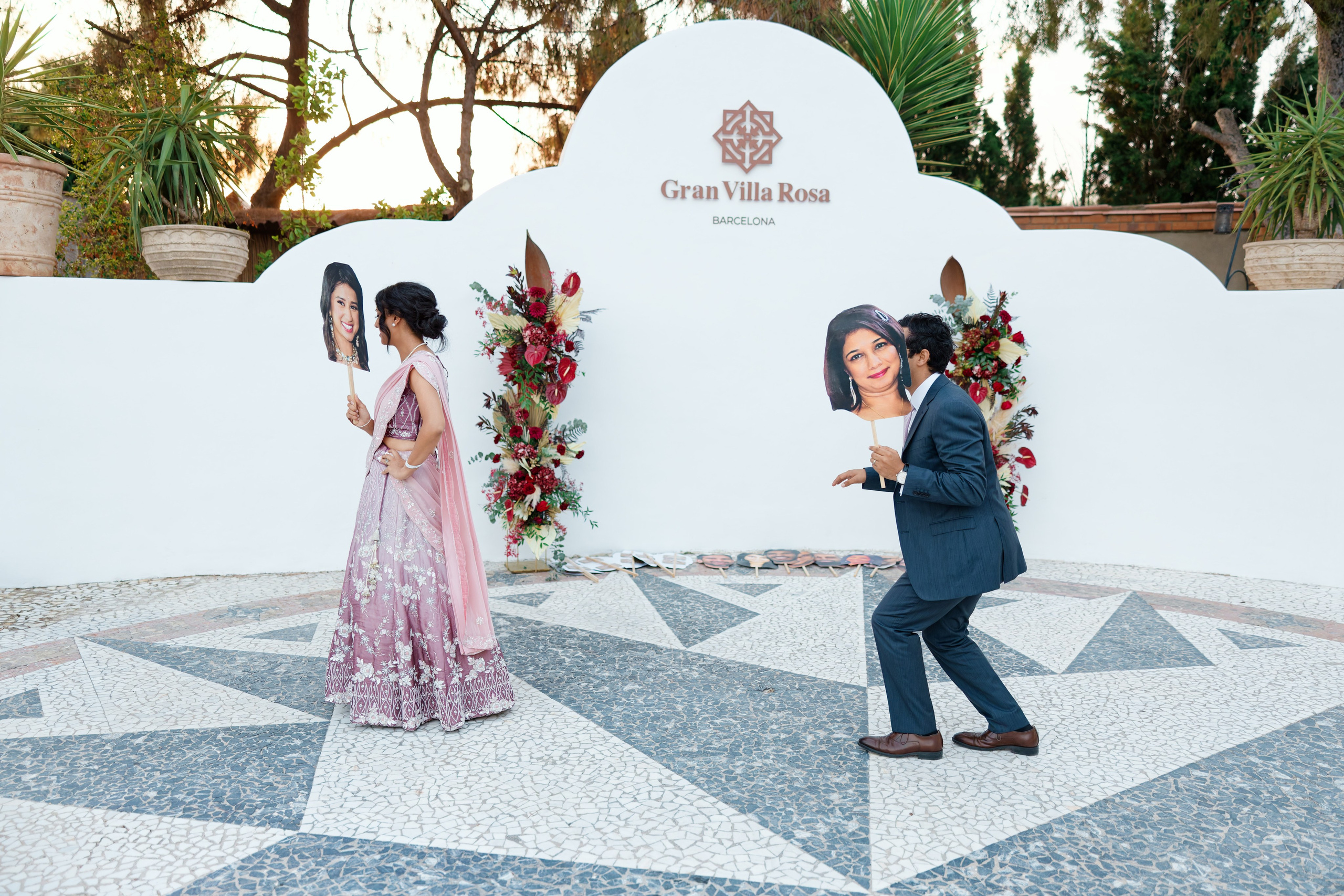 Indian wedding at Gran Villa Rosa, Barcelona
