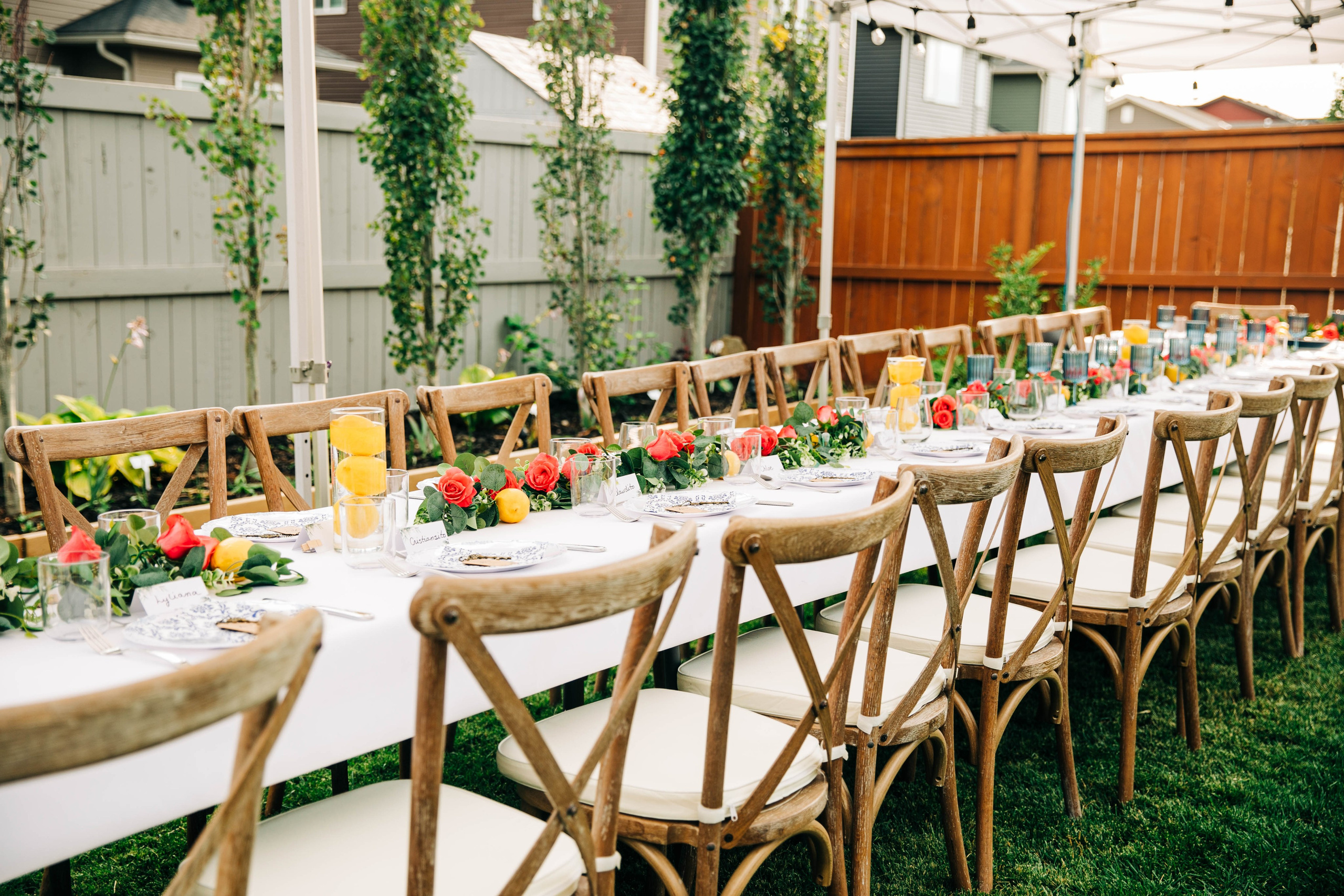 Pamela Backyard Wedding. Ching Li Photography