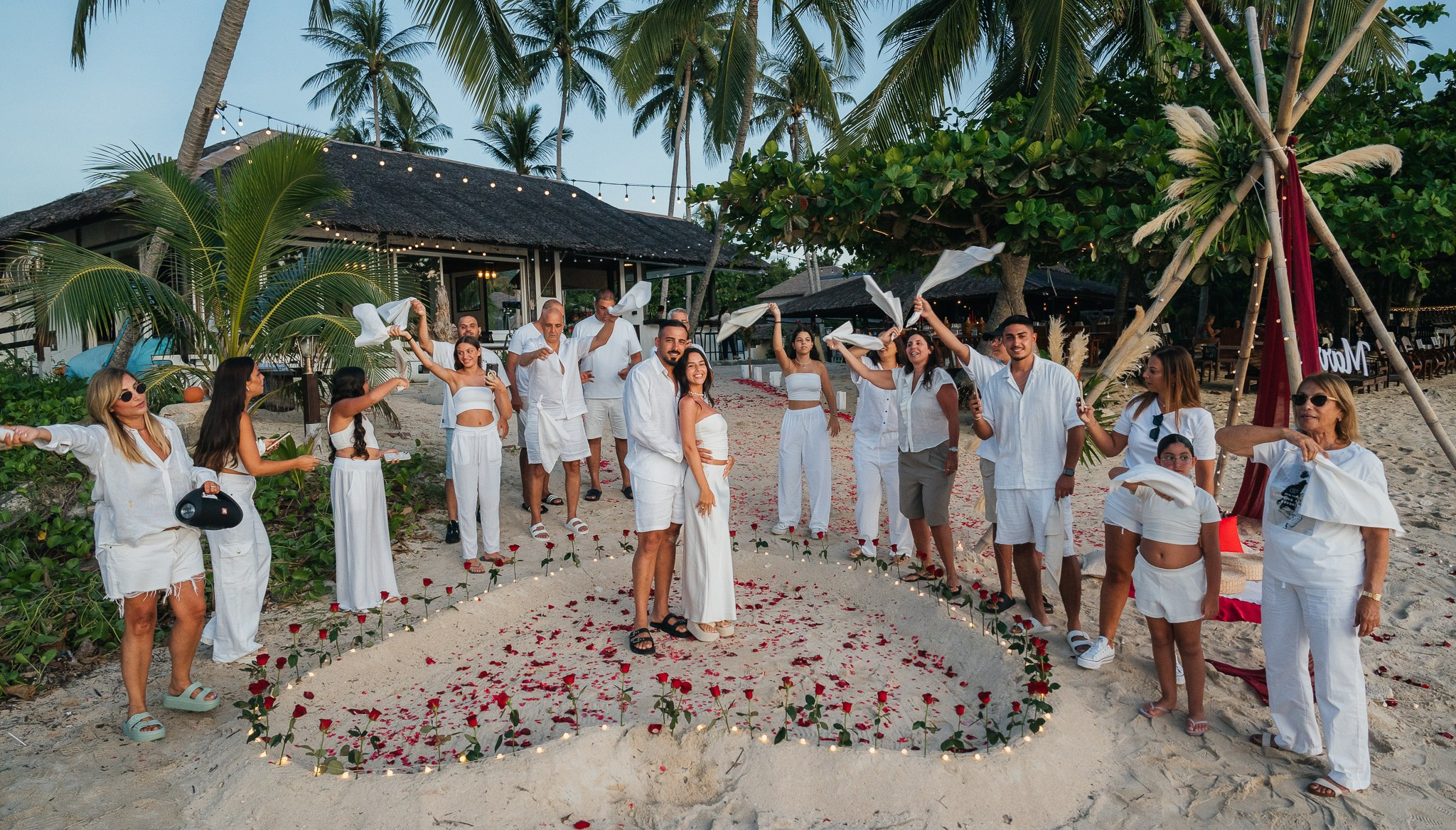 Romantic proposal on Koh Samui, Thailand