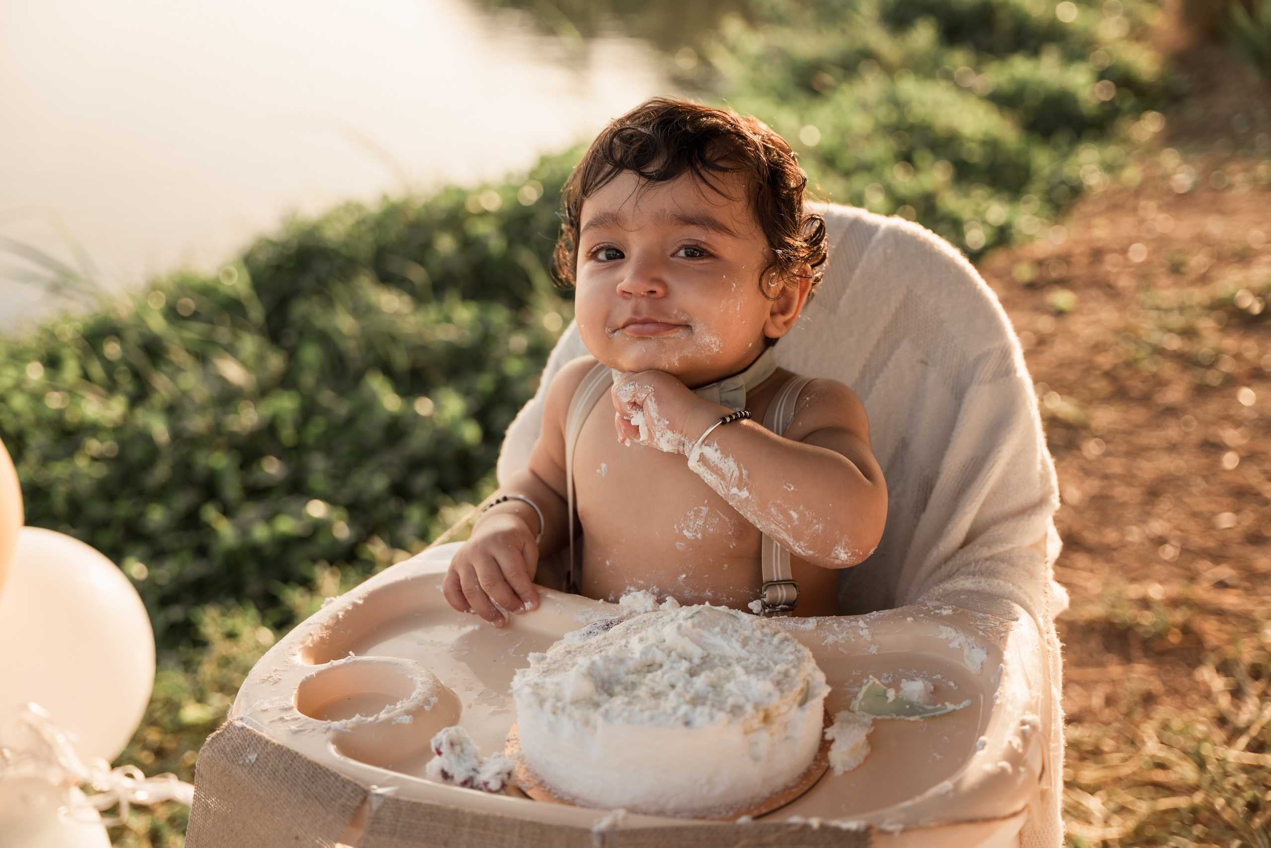 Cake smash. Angela Iakovleva — Family Photographer in Dubai