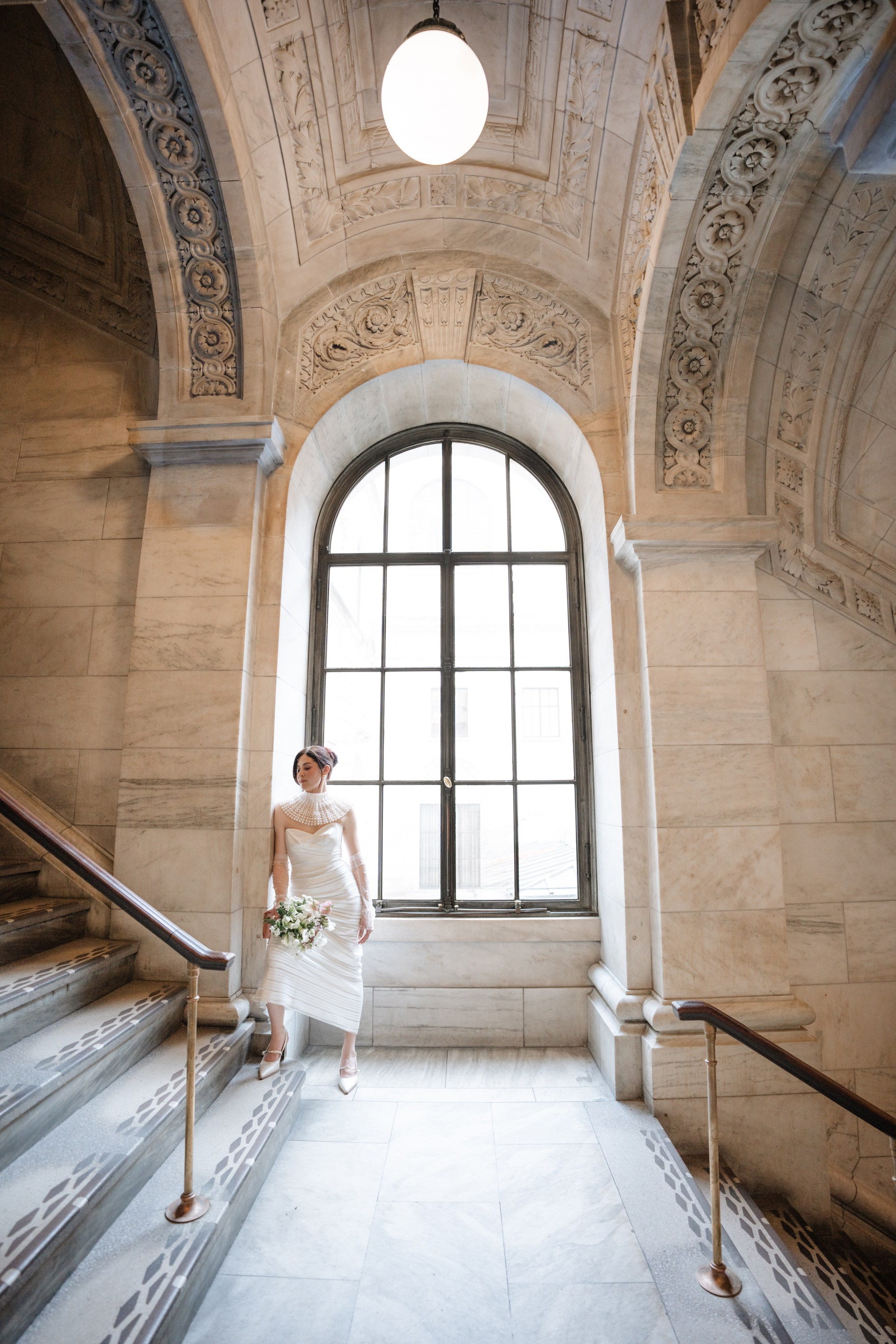 Lily as a bride. Portrait and wedding photographer in New York