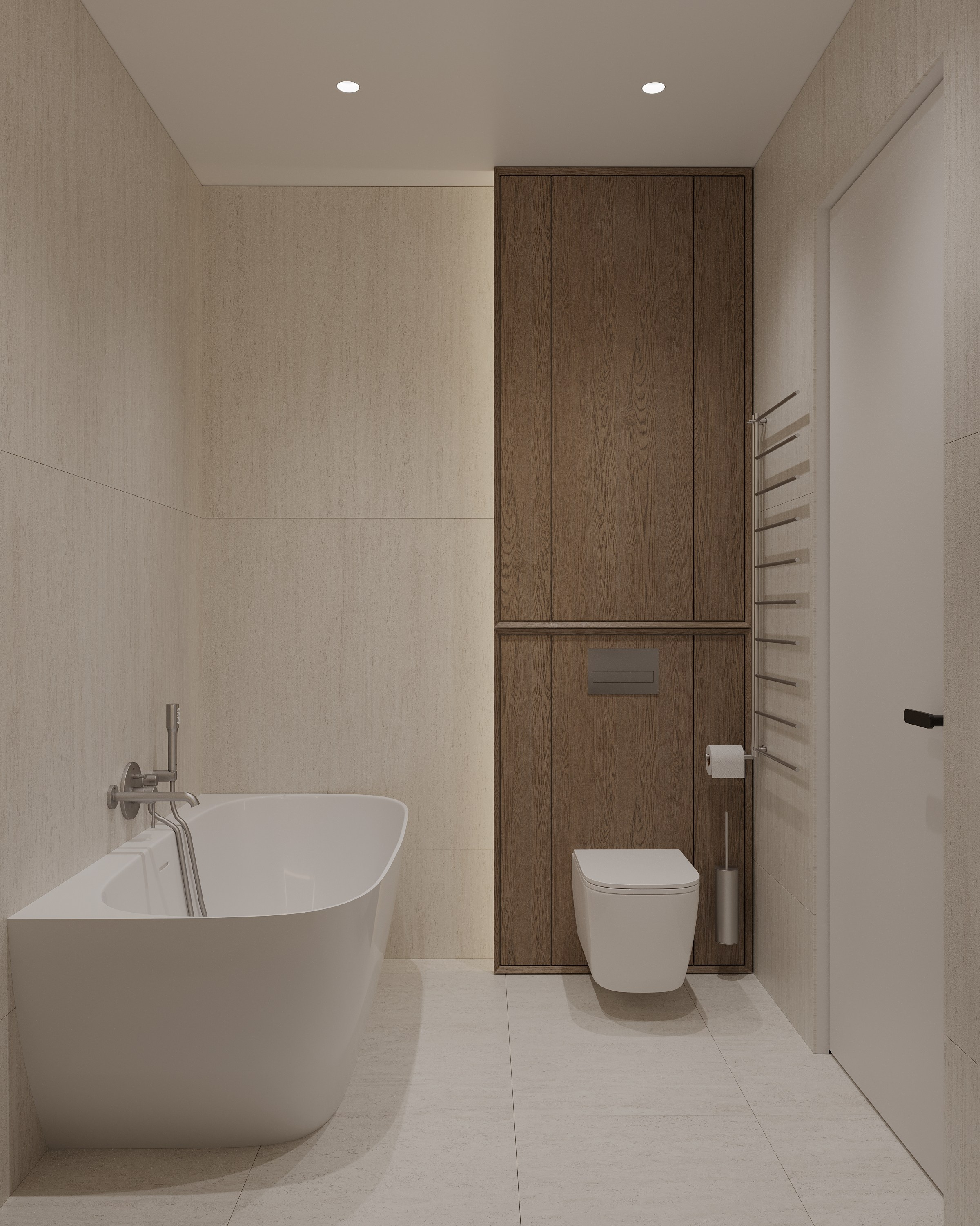 Wooden minimalizm. Simple Archs — high quality visualizations for your interior projects