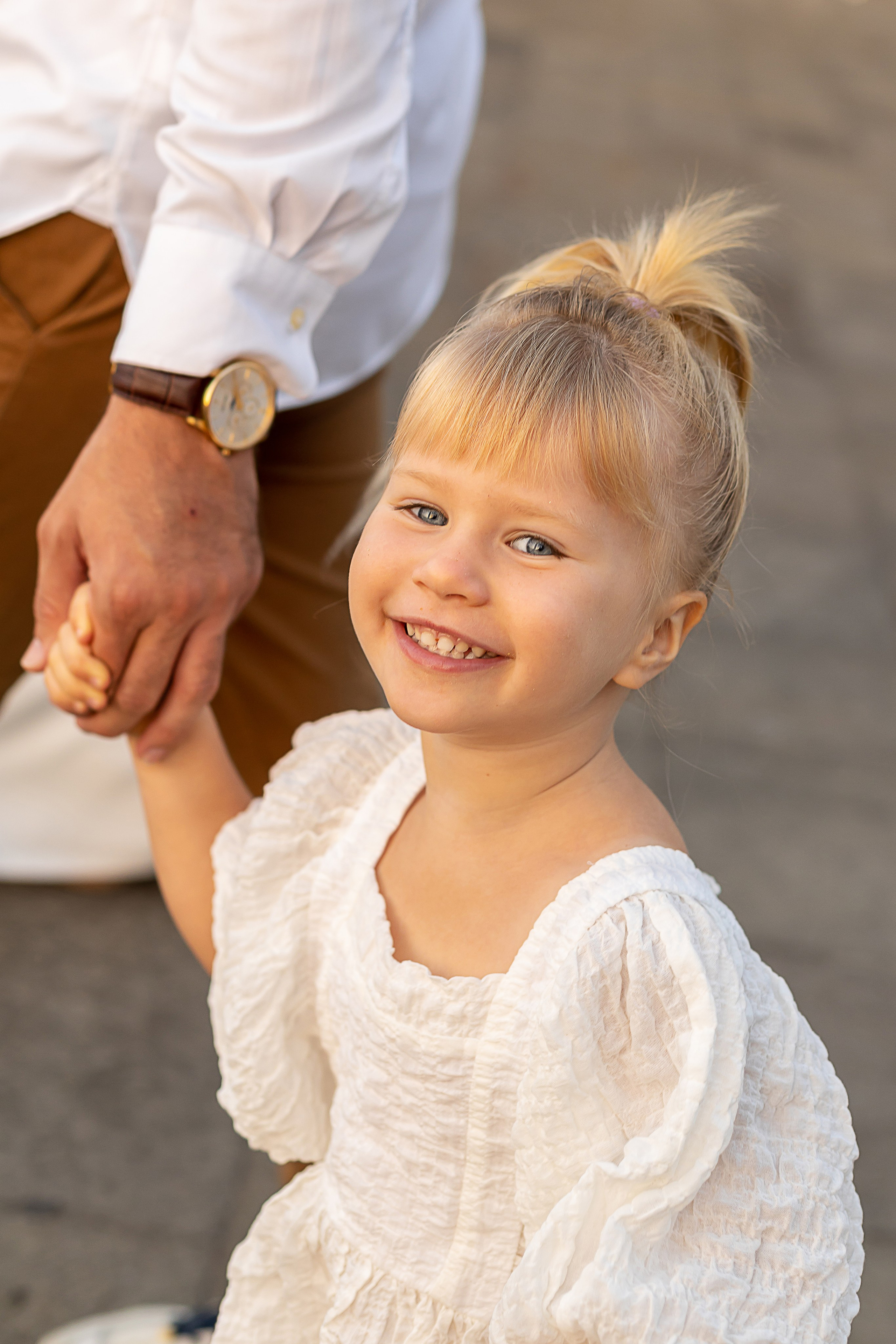 Emi and family at sunset