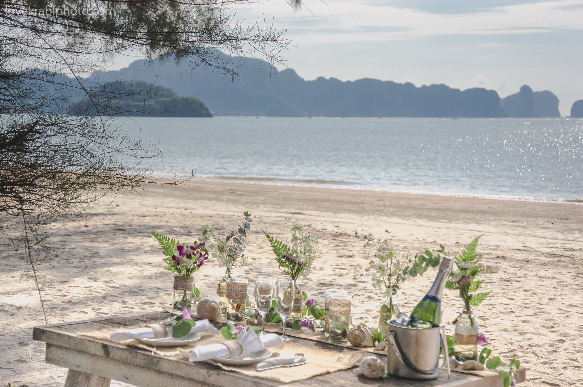 Wedding Ceremony Set up in Krabi Thailand. Photography & Events Thailand Krabi