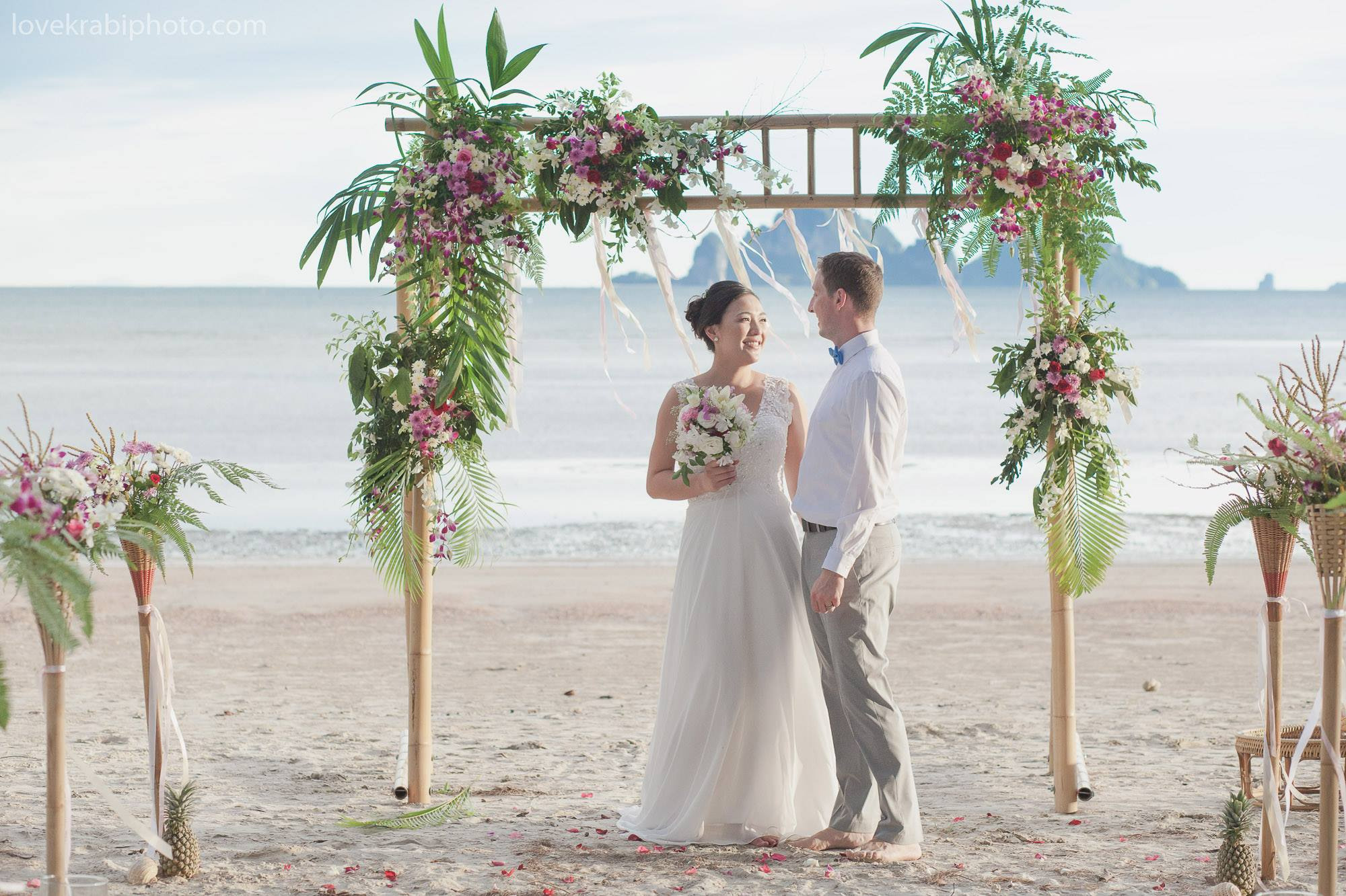 Wedding Ceremony Set up in Krabi Thailand. Photography & Events Thailand Krabi