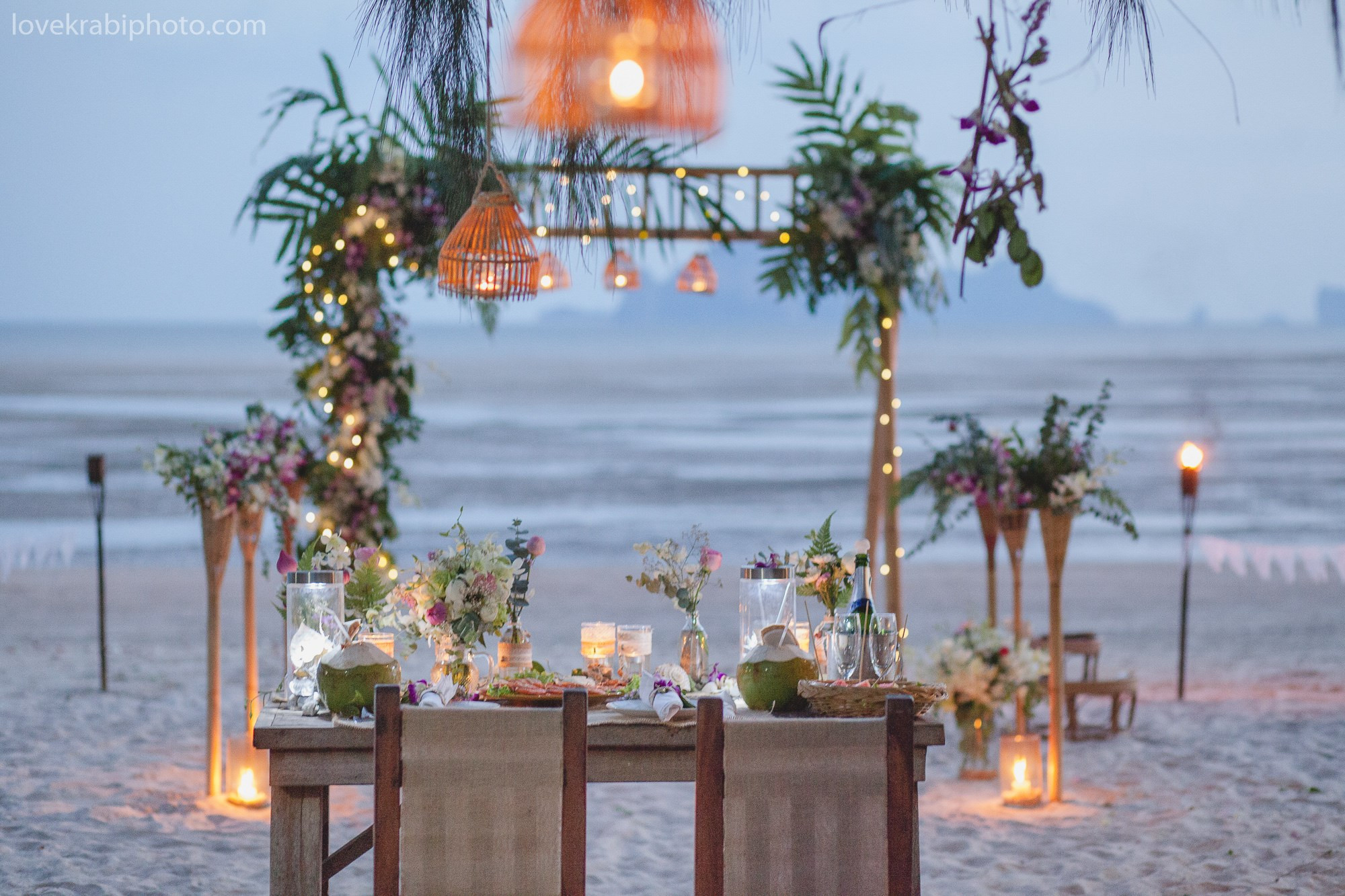 Wedding Ceremony Set up in Krabi Thailand. Photography & Events Thailand Krabi