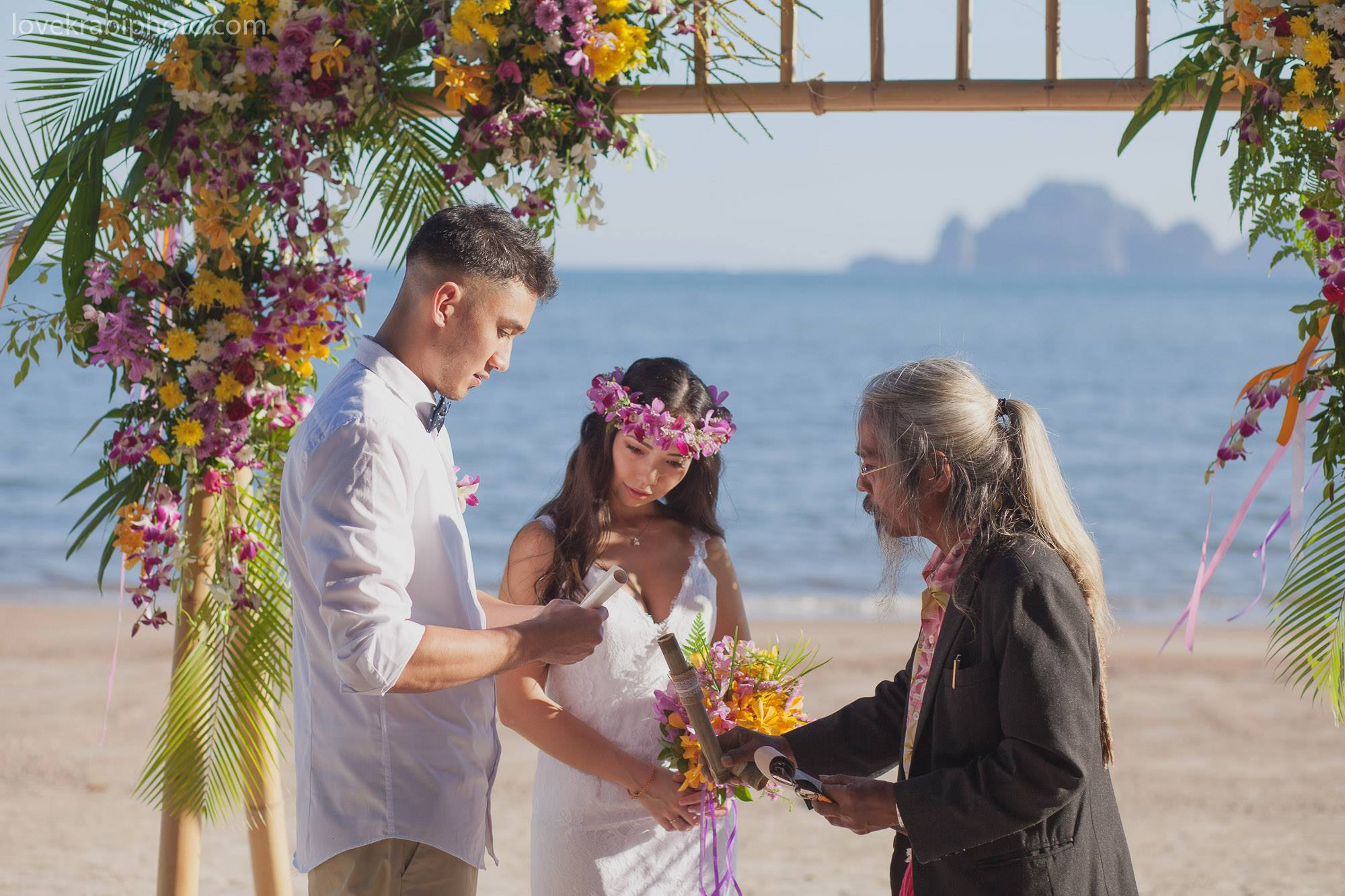 Wedding Ceremony Set up in Krabi Thailand. Photography & Events Thailand Krabi