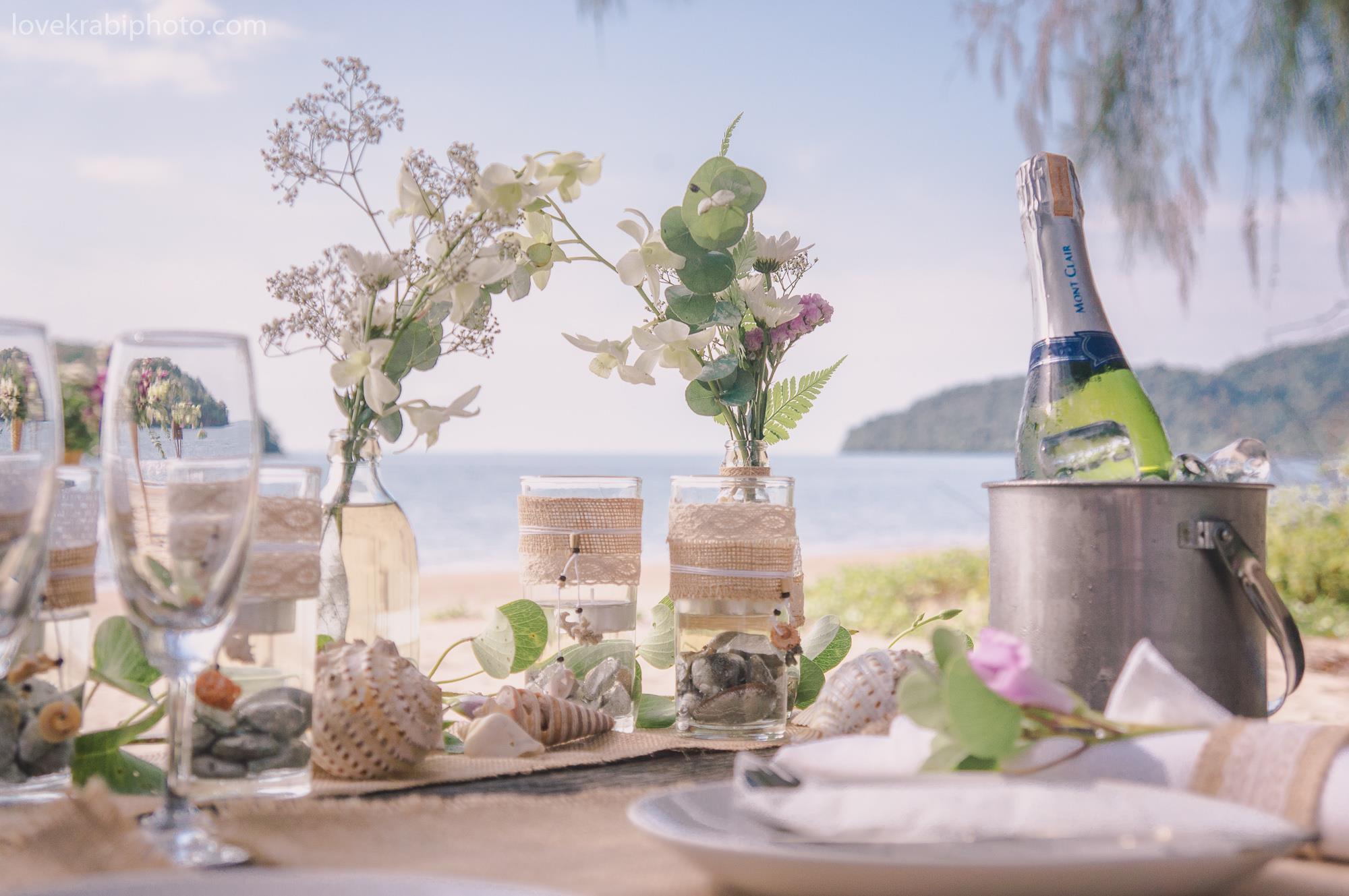 Wedding Ceremony Set up in Krabi Thailand. Photography & Events Thailand Krabi