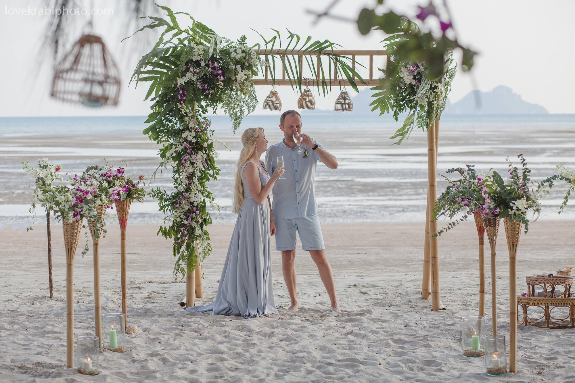 Wedding Ceremony Set up in Krabi Thailand. Photography & Events Thailand Krabi