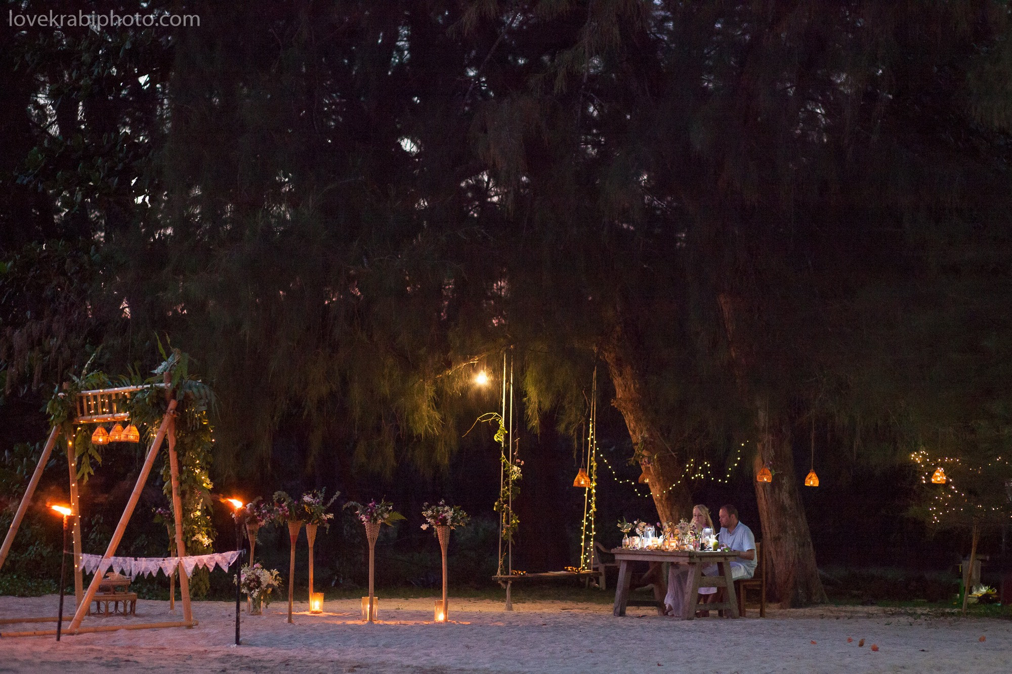 Wedding Ceremony Set up in Krabi Thailand. Photography & Events Thailand Krabi