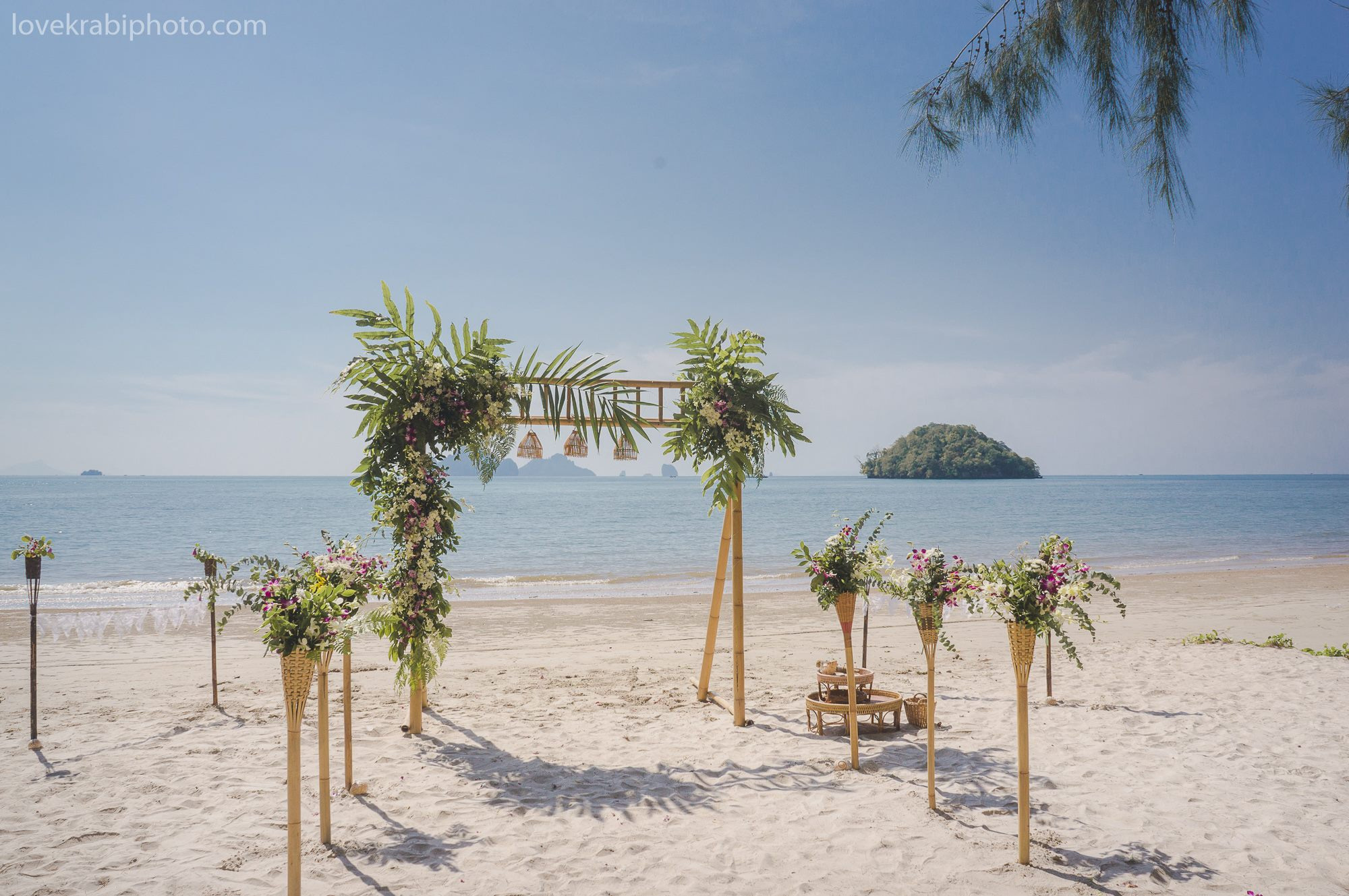 Wedding Ceremony Set up in Krabi Thailand. Photography & Events Thailand Krabi