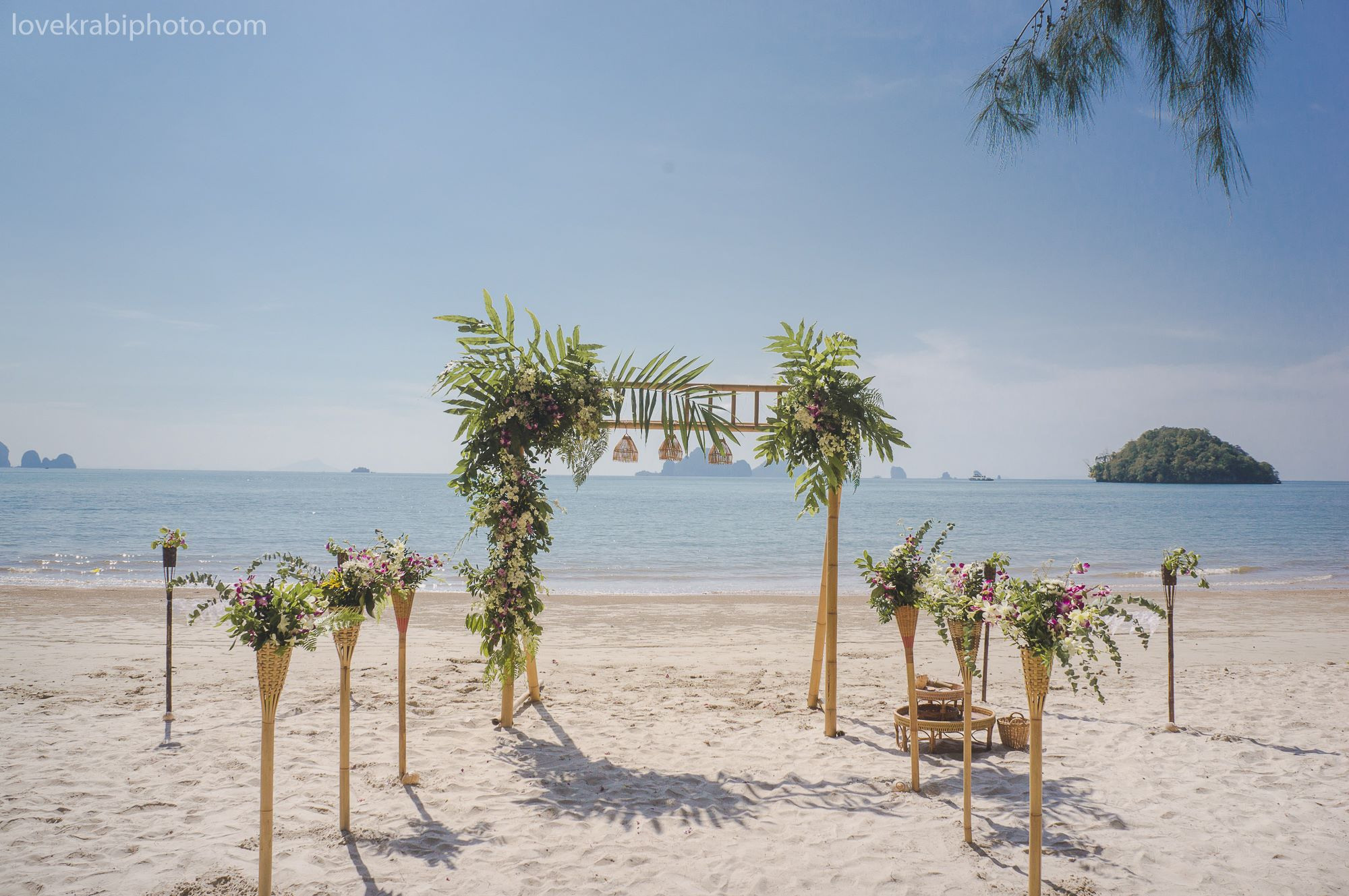 Wedding Ceremony Set up in Krabi Thailand. Photography & Events Thailand Krabi