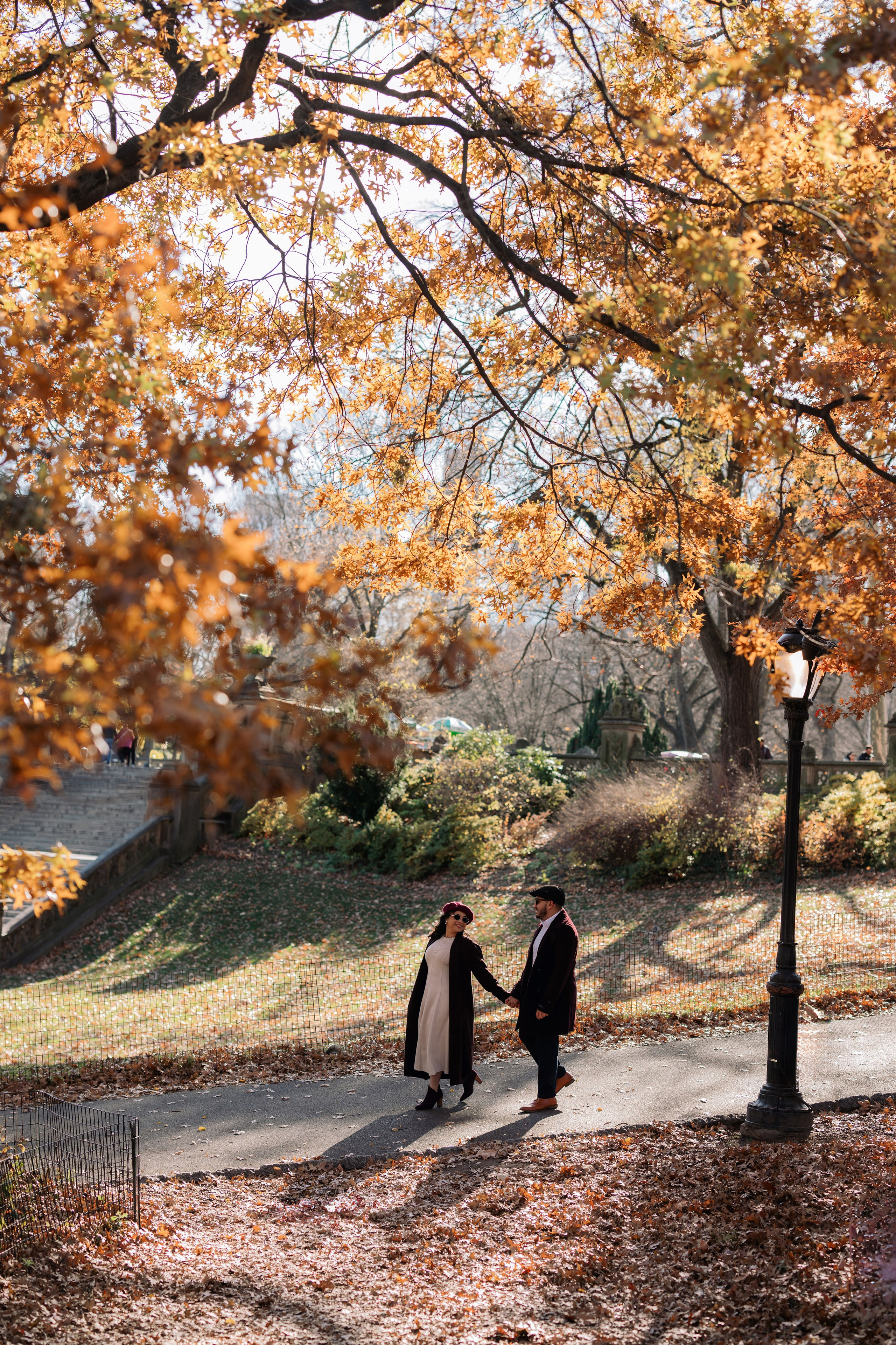 Marina and Mina | Central Park Engagement Session