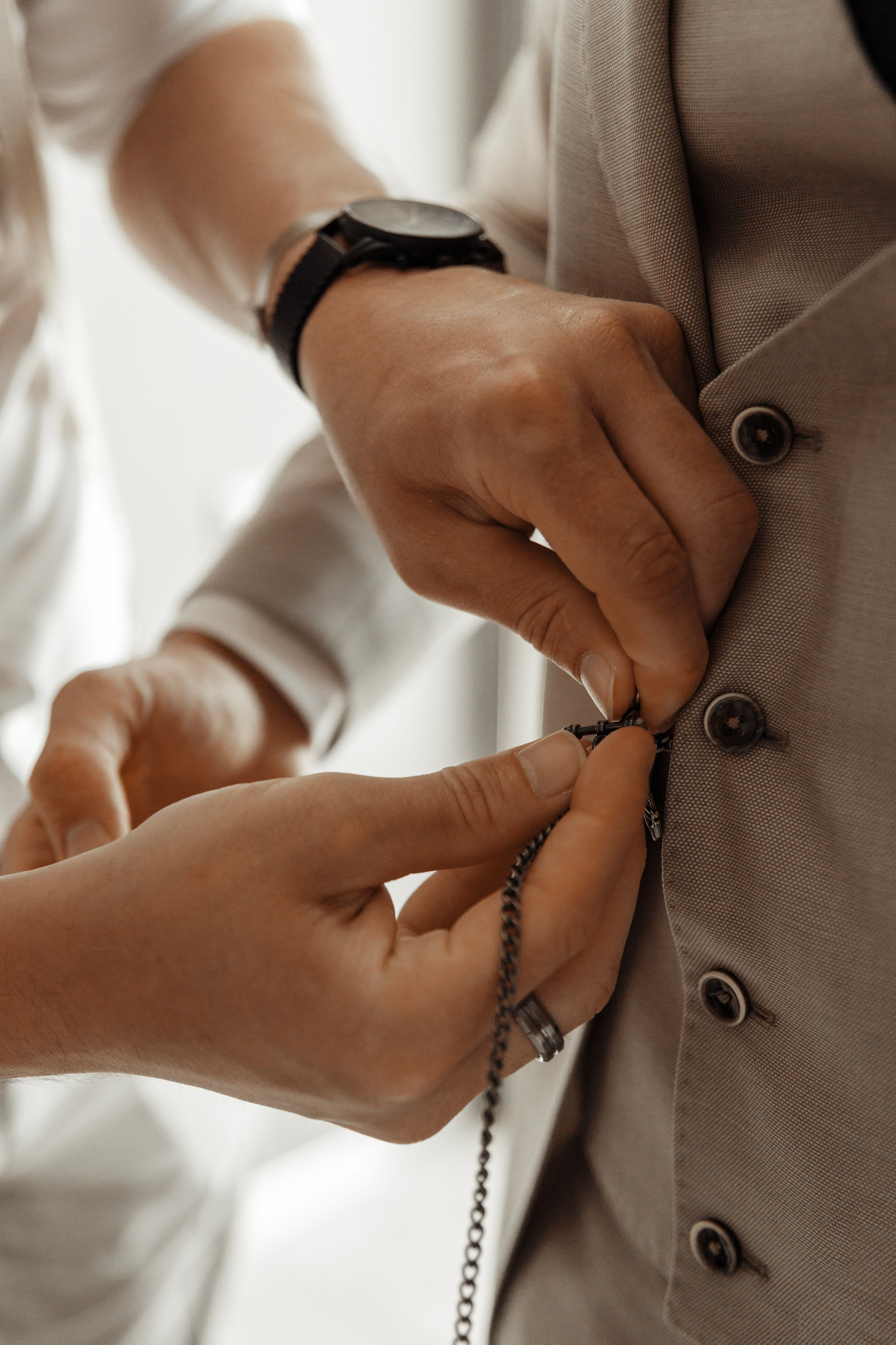 Groom's wedding details. Rhodes, Greece
