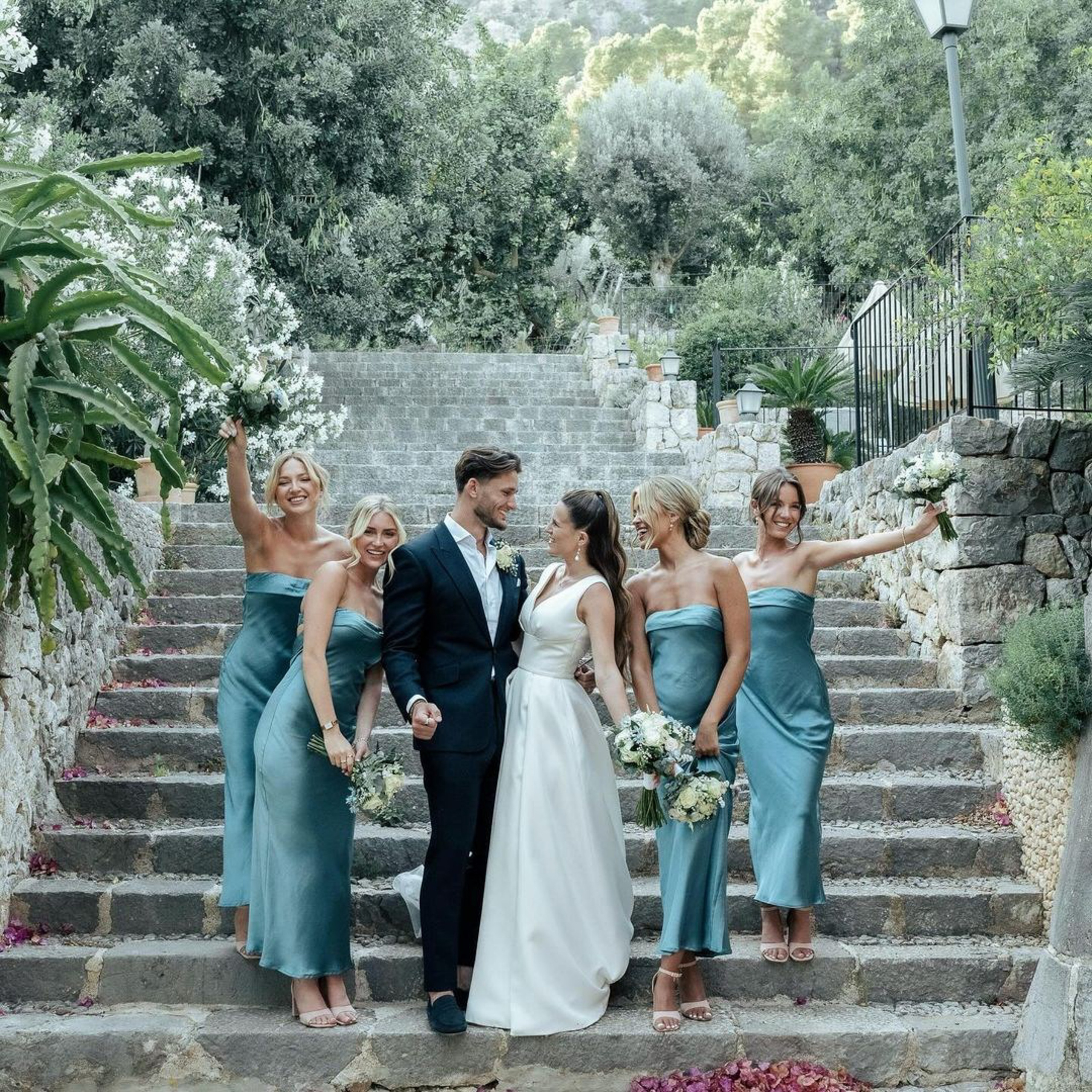Wedding Ceremony in venue in Mallorca Tramuntana Mountains with British couple. Wedding Celebrant in Mallorca Iban Collin