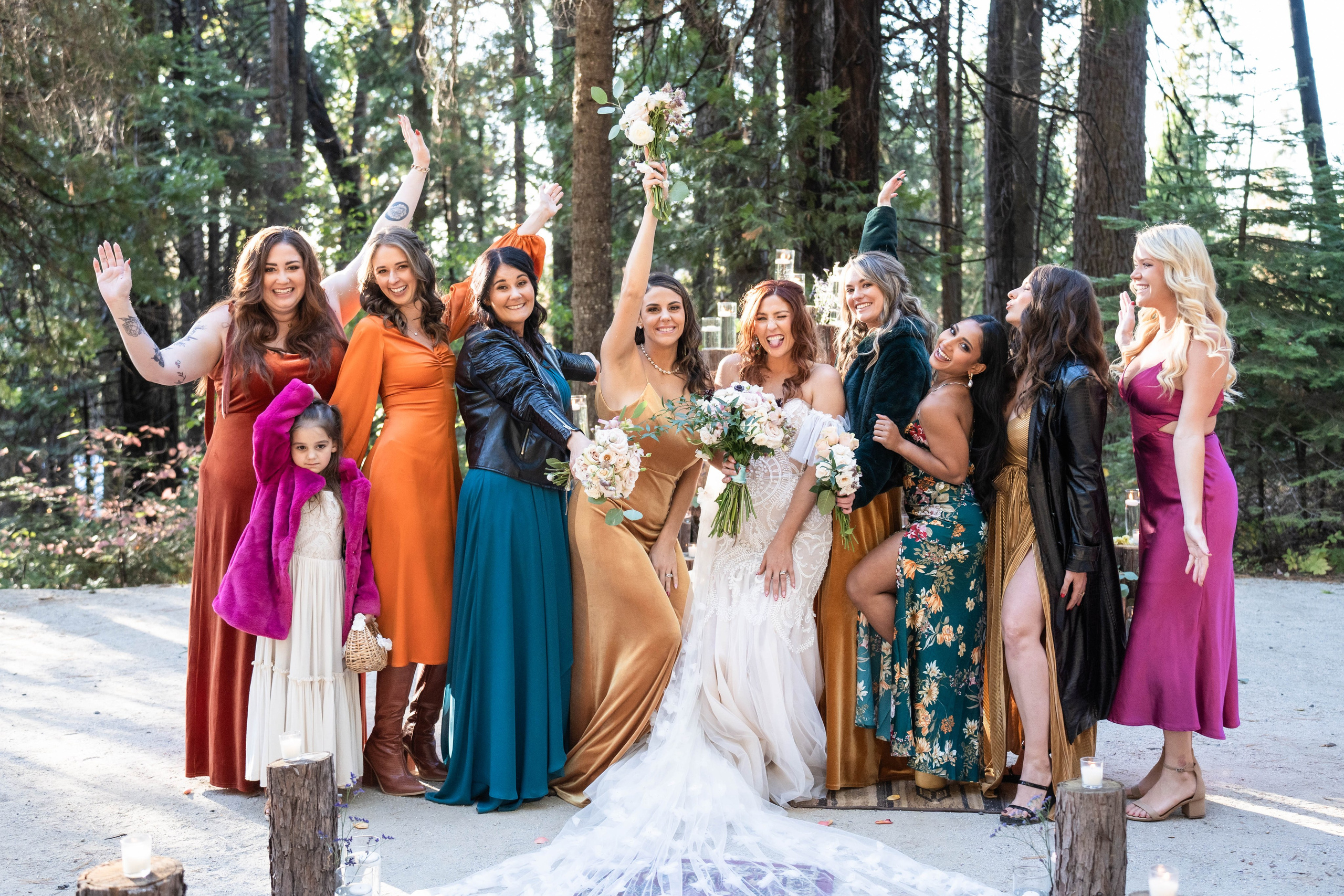 Wedding in forest. Cinematic Wedding & Elopement Photography in Los Angeles | Inspired by Indie Film & Real Life