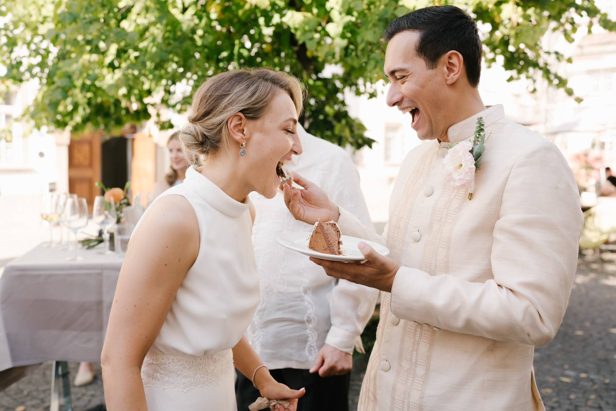 Wedding ceremony in St Gallen Cathedral by photographer in Switzerland. Inna Zaytseva Photography | Photographer in Munich | Content Creation
