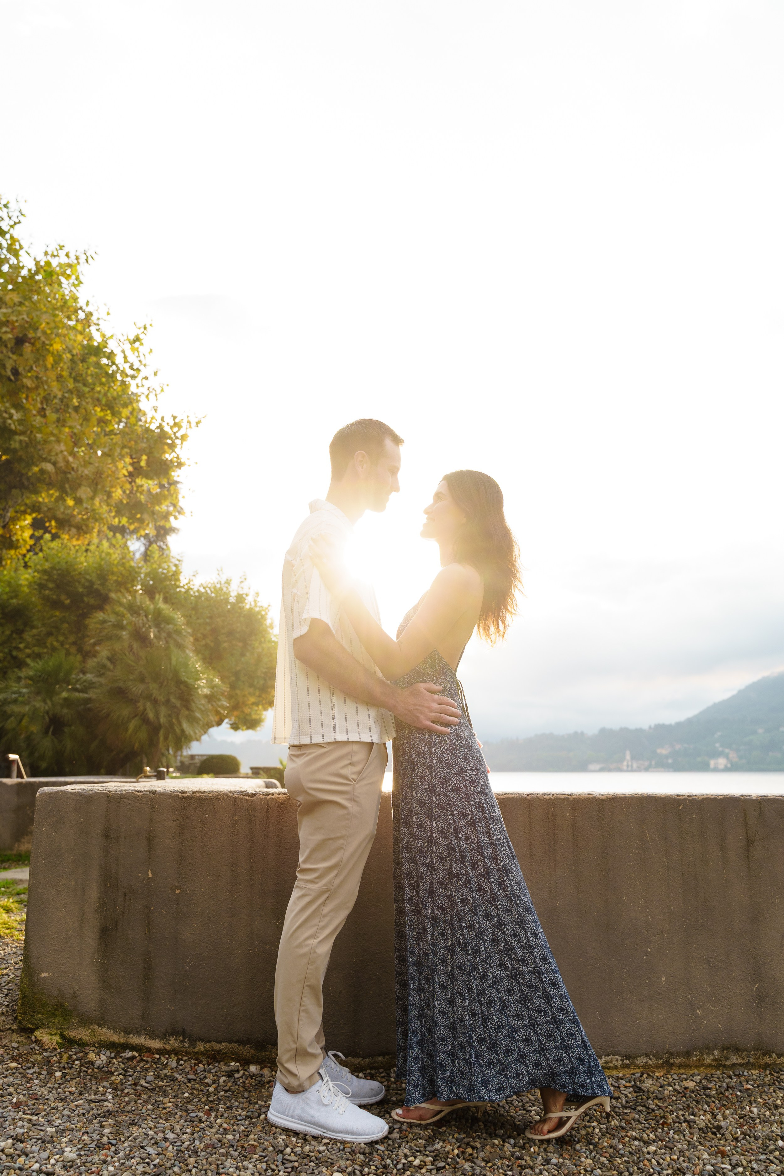 Sunrise Secret Proposal Lake Como. Proposal Photographer in Lake Como