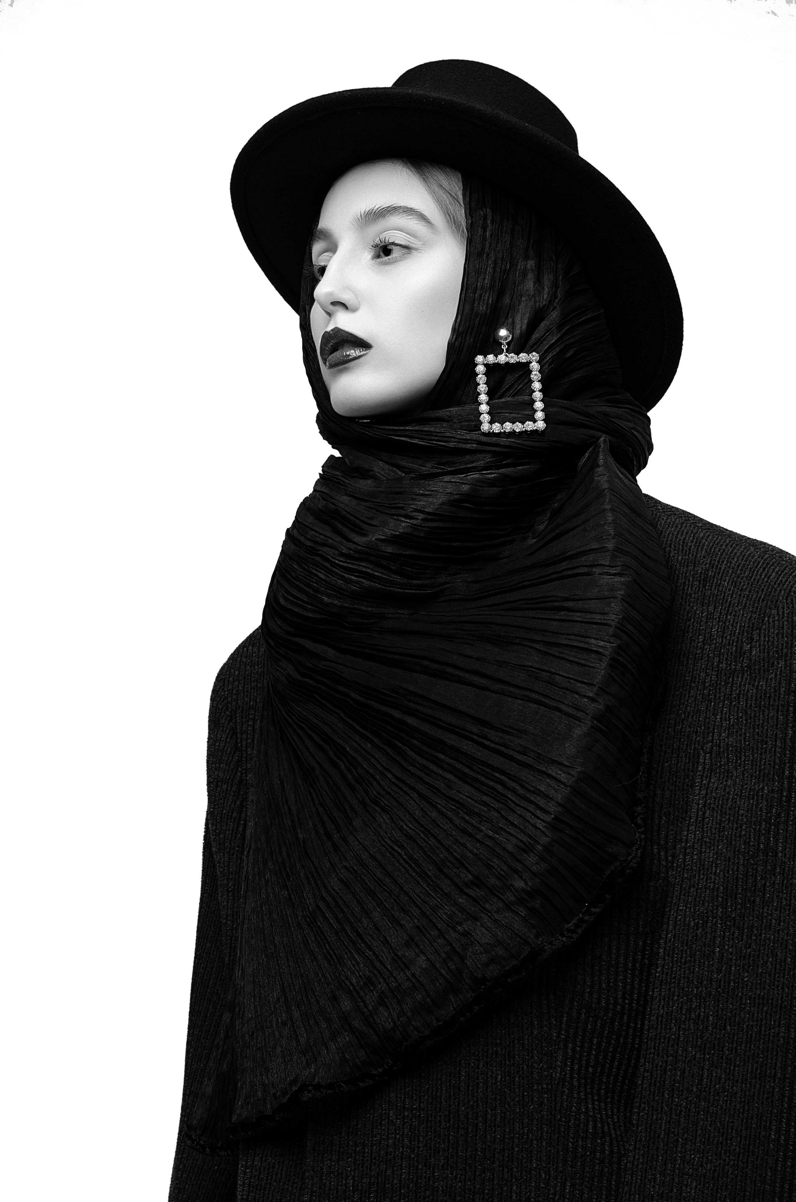 Female fashion model test in the studio, soft lighting and editorial-quality retouching.