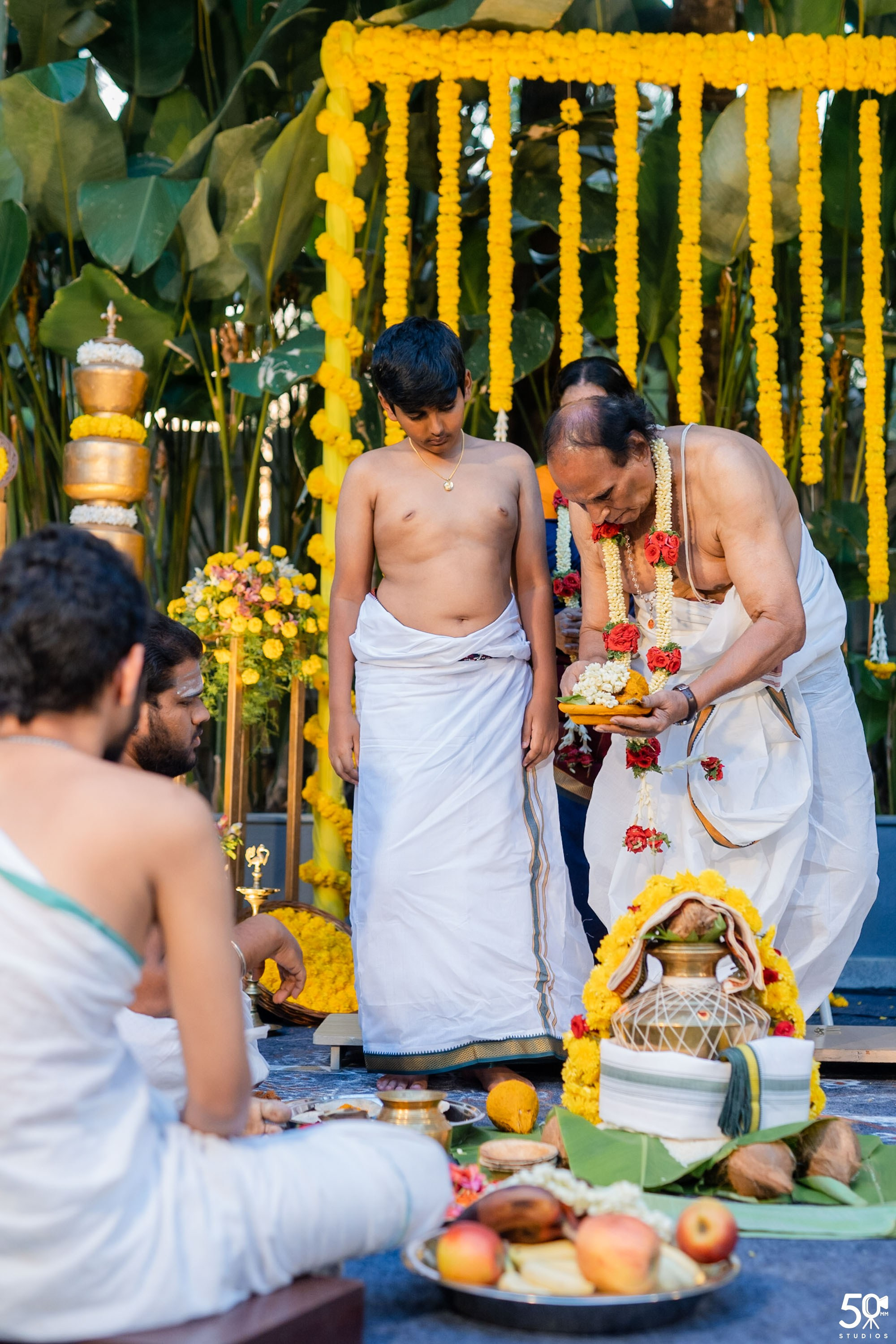 SANJAY AND SAKETH UPANAYANA. 50mm STUDIOS