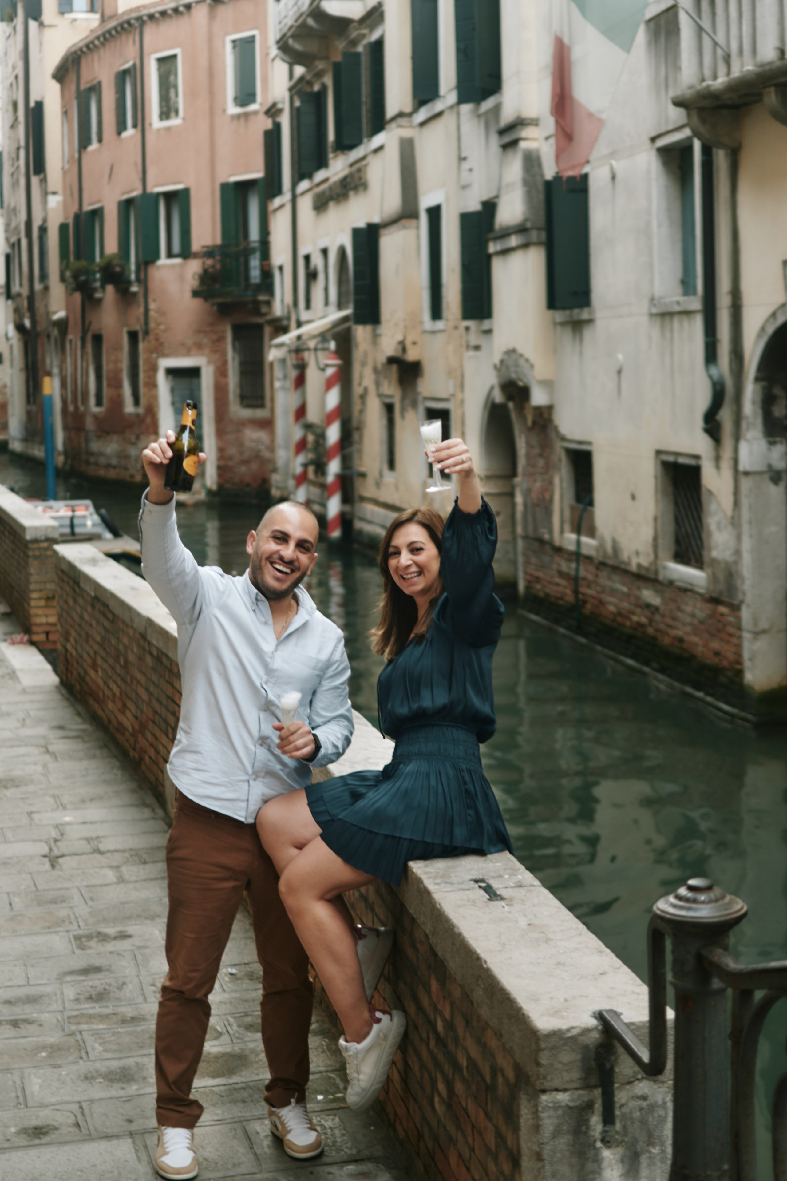 Morning engagement photoshoot in Venice. Фотограф в Венеции, Италия. Зотова Яна