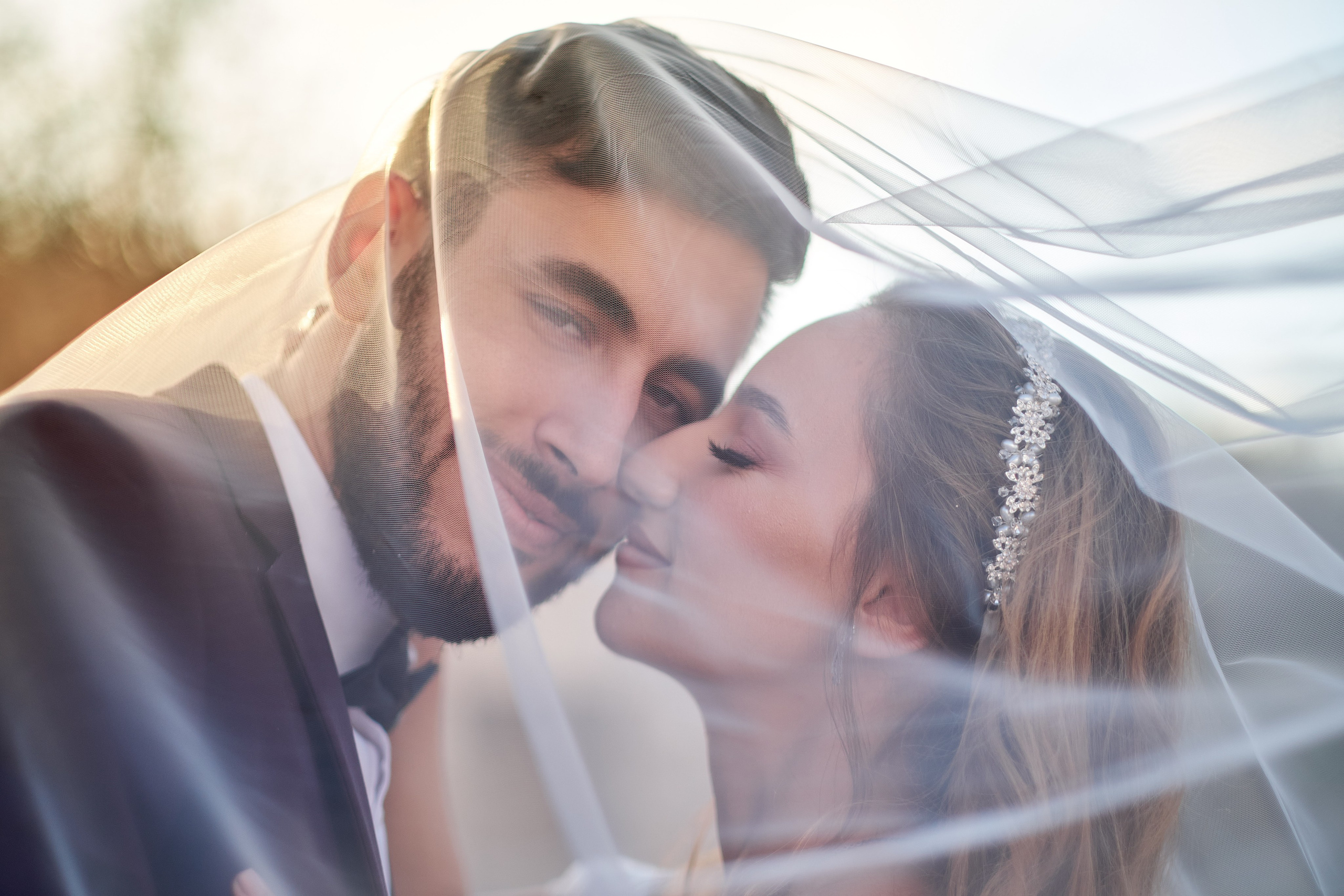 Wedding couple portrait, bride and groom close up, wedding photographer Maxim Polak Israel