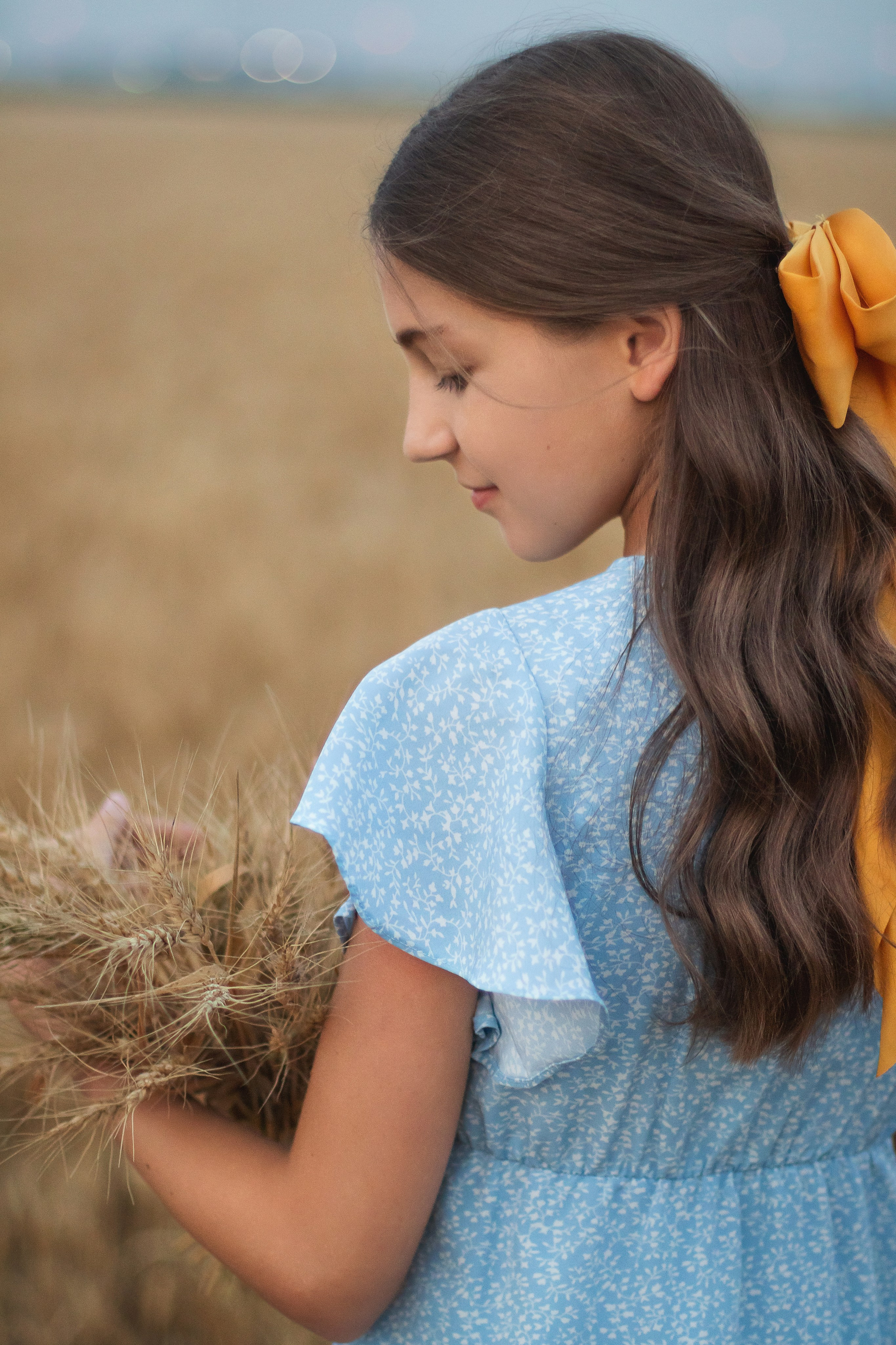 In the Wheat. Photographer Yana Galetskaya in Grand Prairie