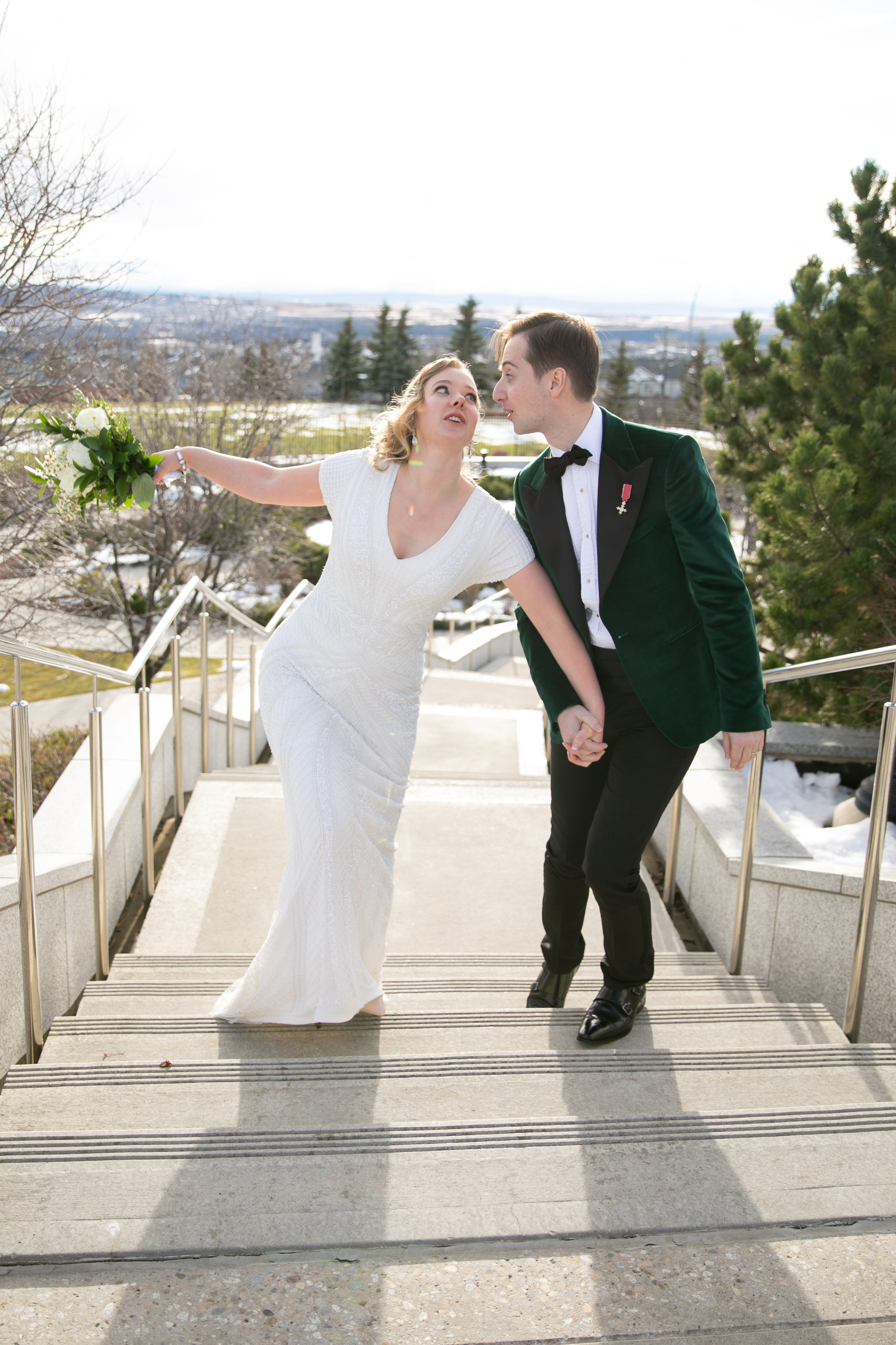 Zina & Elliott Wedding. Fotografía accesible en Calgary