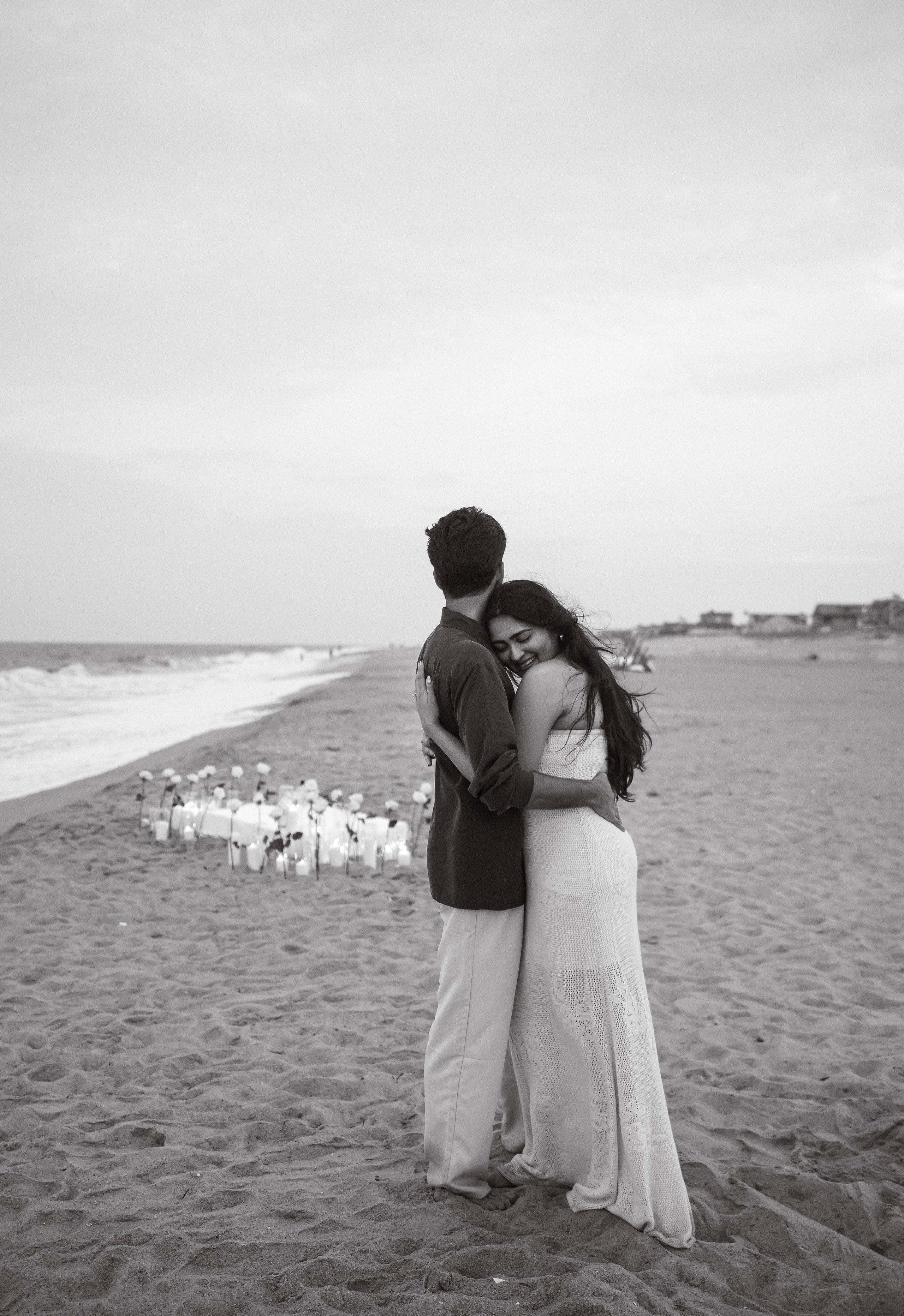 Beach engagement. New York + travel photographer
