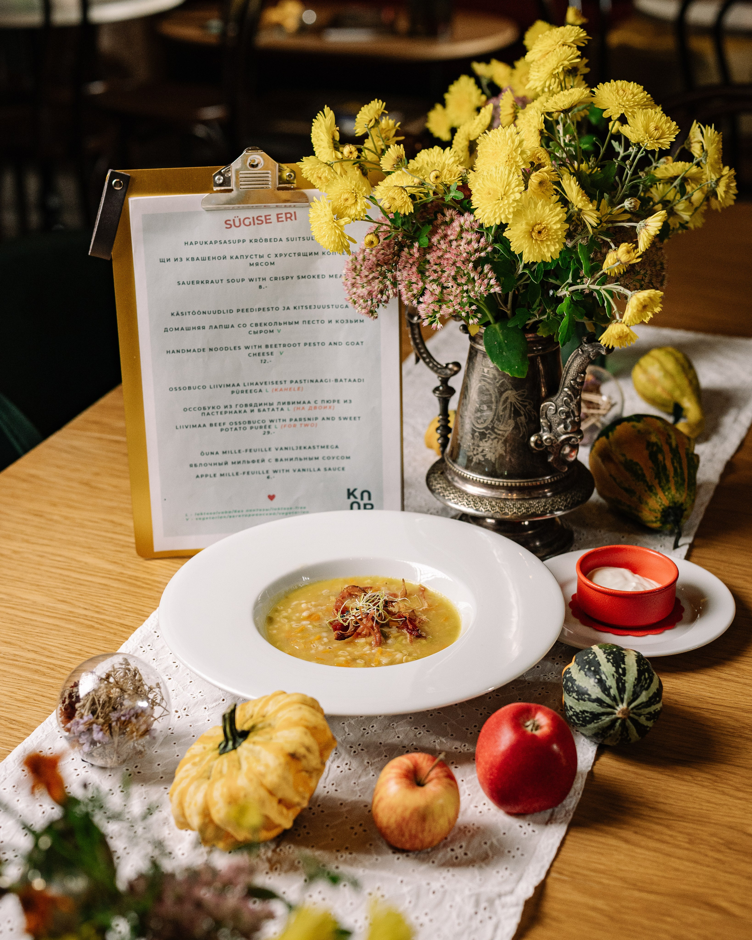 Food Photography Kohvik Kaar Autumn Menu 2025. Jelizaveta Gross - reportaaži- ja portreefotograaf Narvas