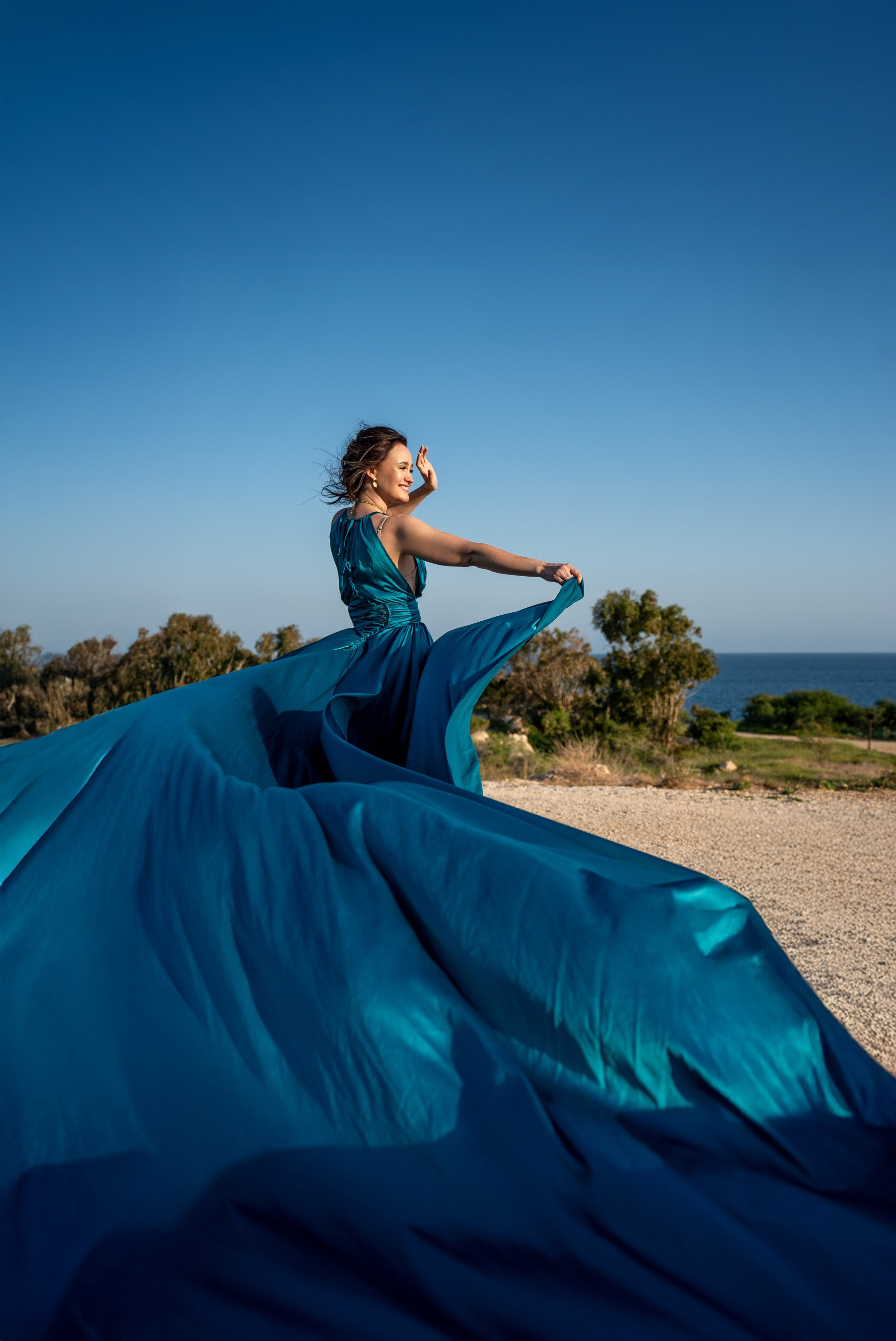 Flying dresses | Летящие платья. Портретный и семейный фотограф в Лимассоле Кипр Анна Руссу