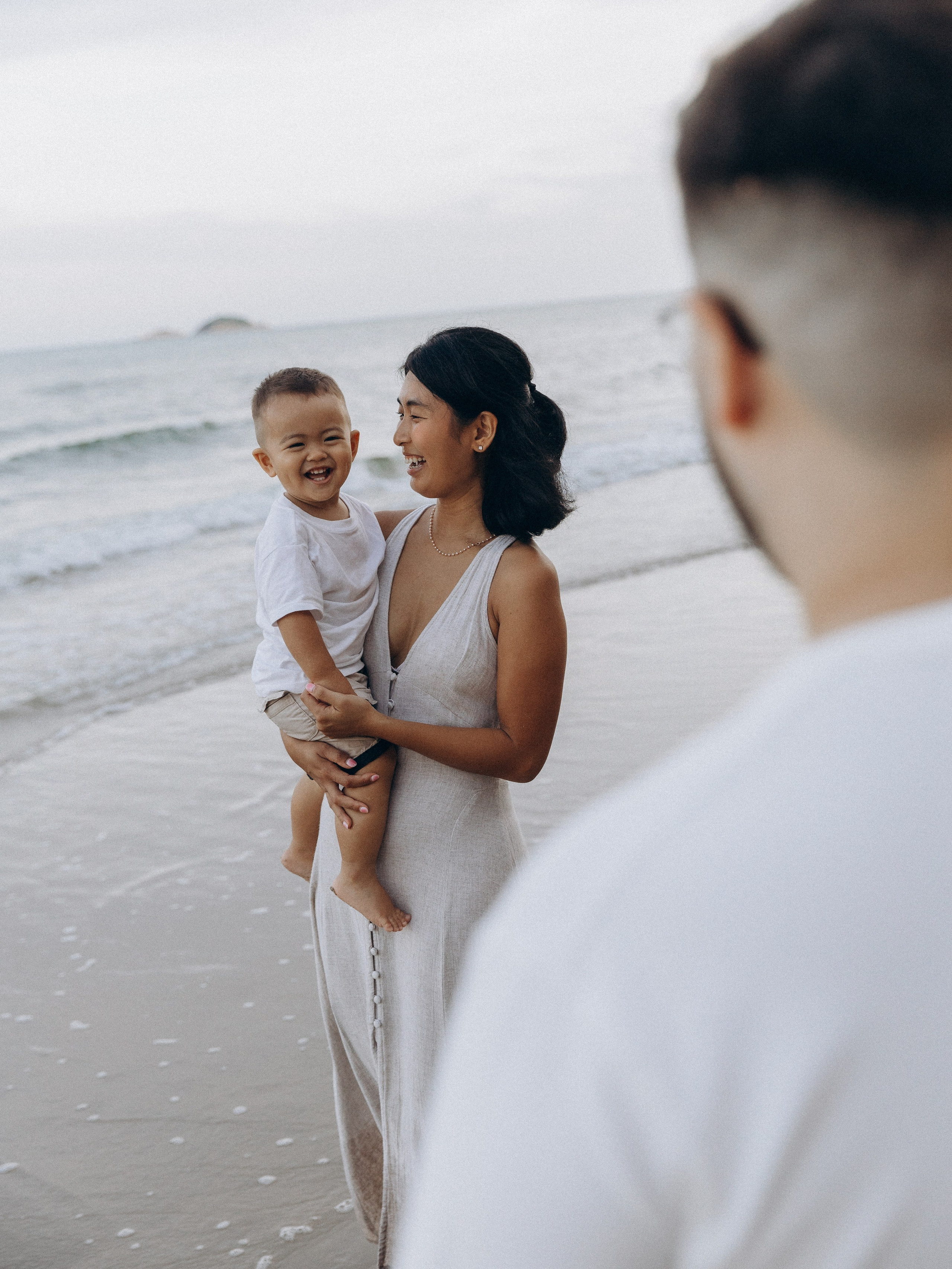 At the beach. Family and wedding photographer in Bangkok, Thailand