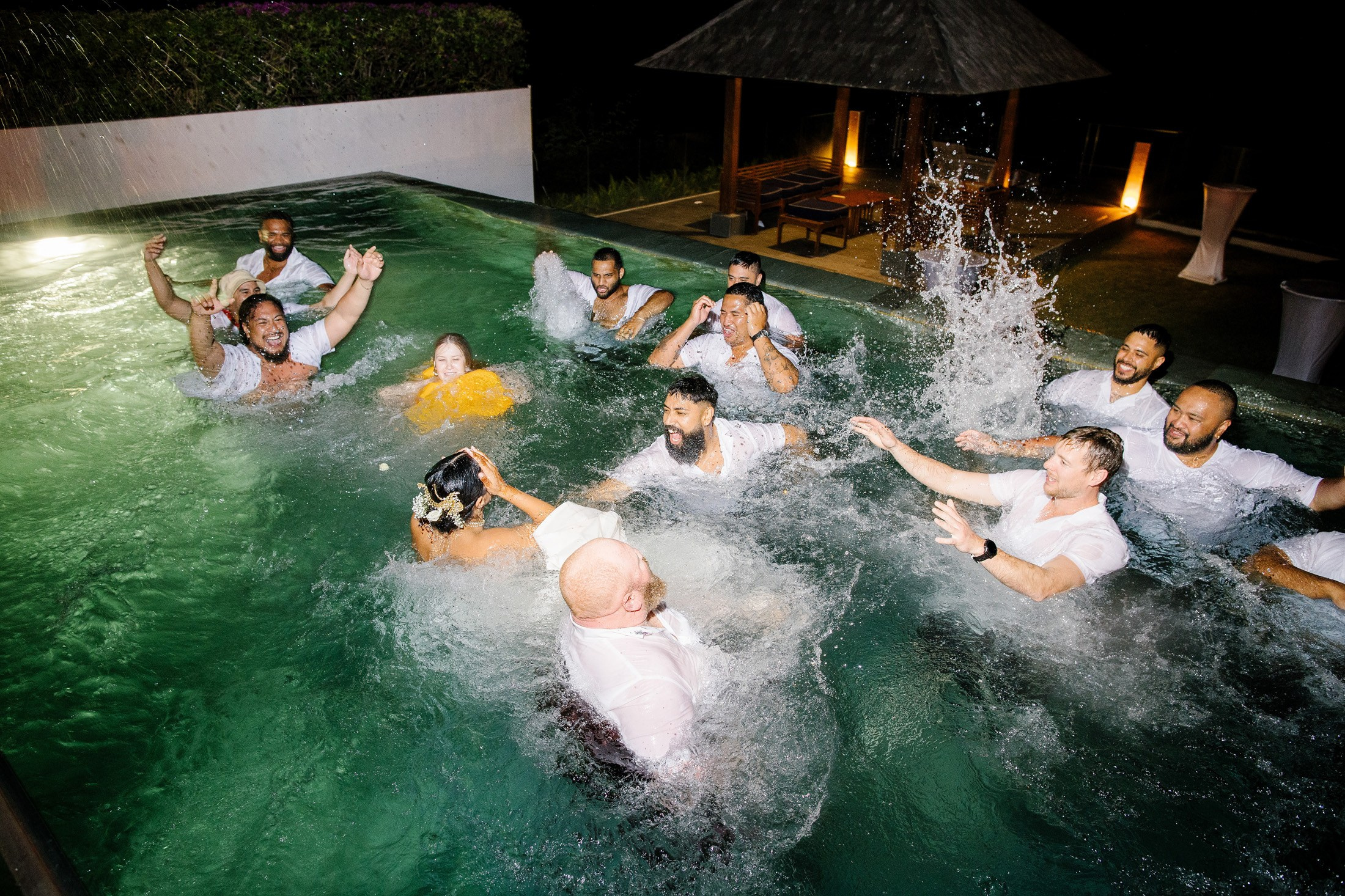 Big funny wedding with guests in paradise Bali island. Get.it.feel — Aesthetic Photography and Videography