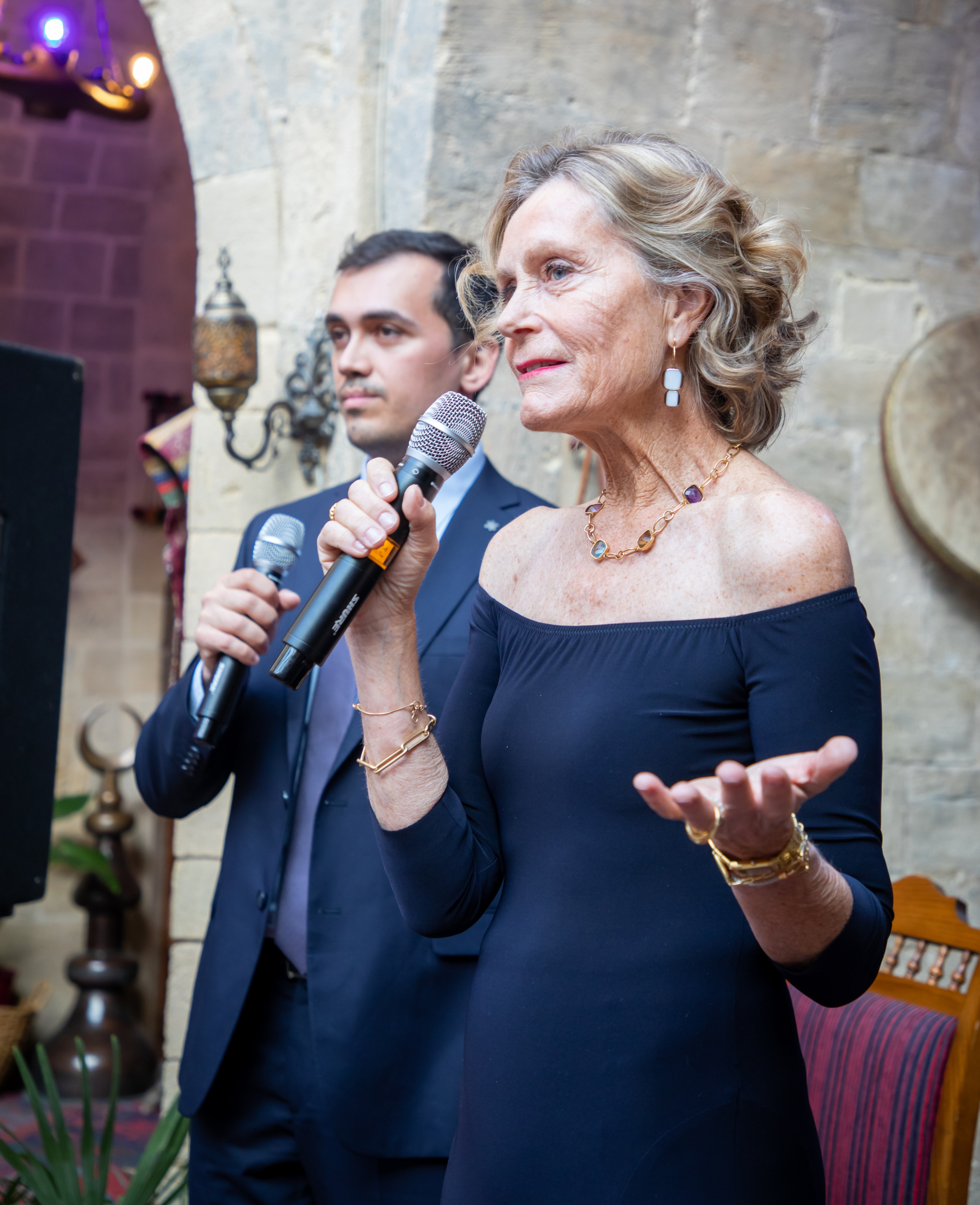 Gala-Dinner with the French Countess, the main etiquette expert Marie de Tilly. Baku Photographer