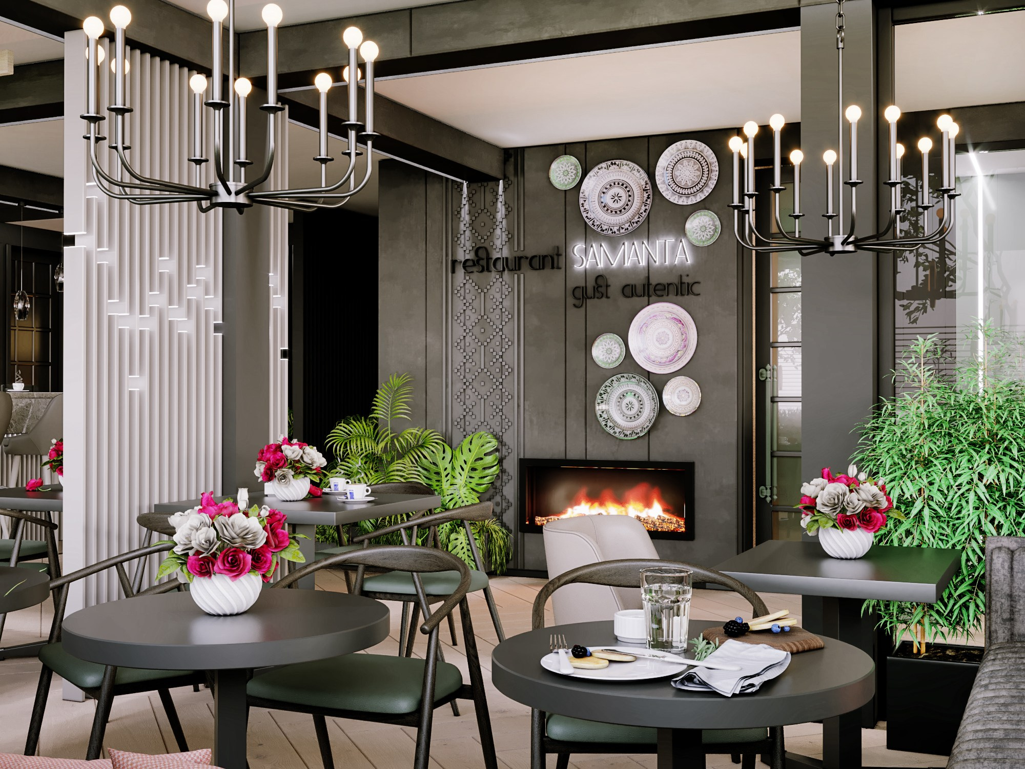 Ресторан традиционной молдавской кухни. Piatra Neamț, România. Архитектор, дизайнер интерьера, декоратор