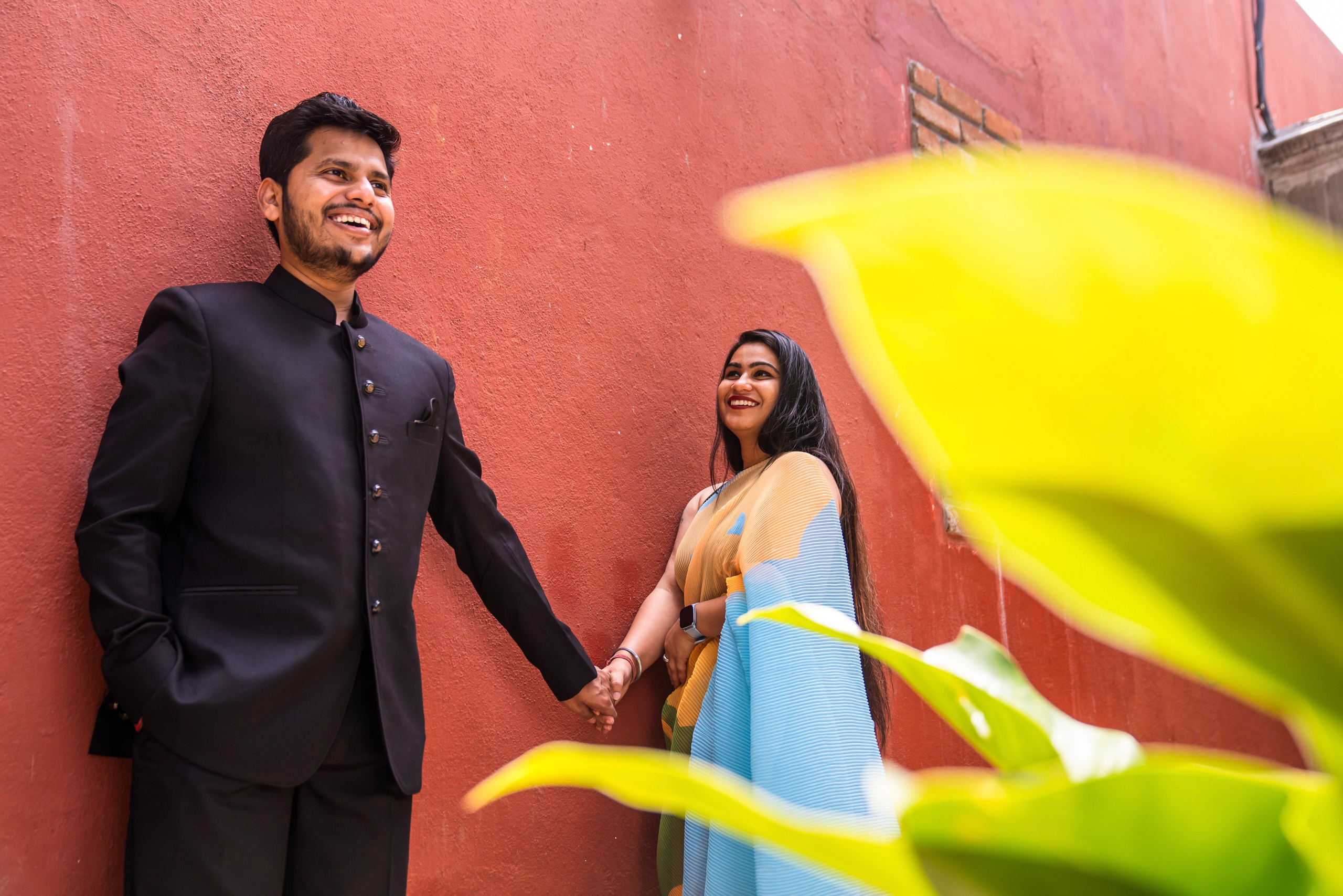 Prakriti & Ayush, Pre-Wedding Shoot at Shibravyi Courtyard, Bangalore | Truly Yours