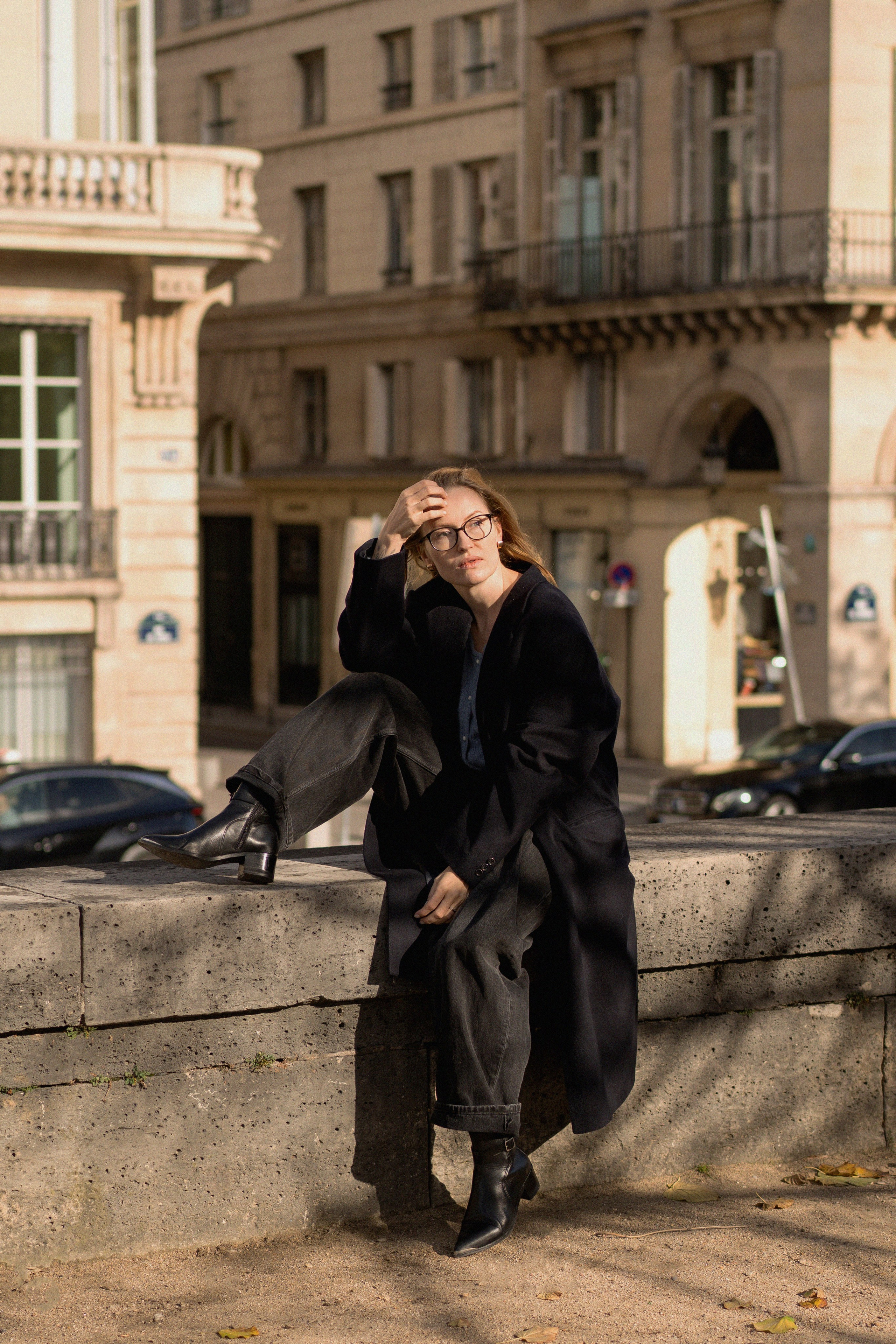 Золотой час. Портрет на Place de la Concorde. Ksenia Marchand/ Lifestyle фотограф в Париже