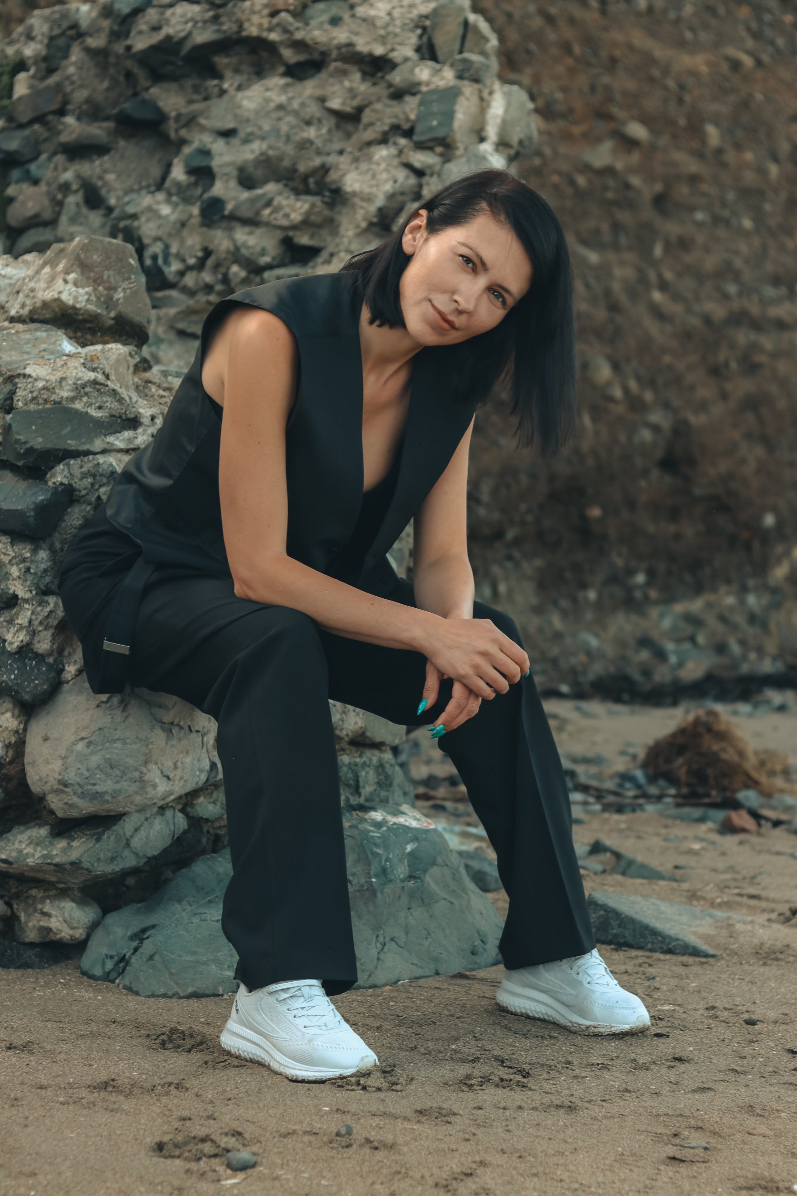 Individual photoshoot in Balbriggan beach. Photographer Co Dublin, Balbriggan — Agata Maliseva