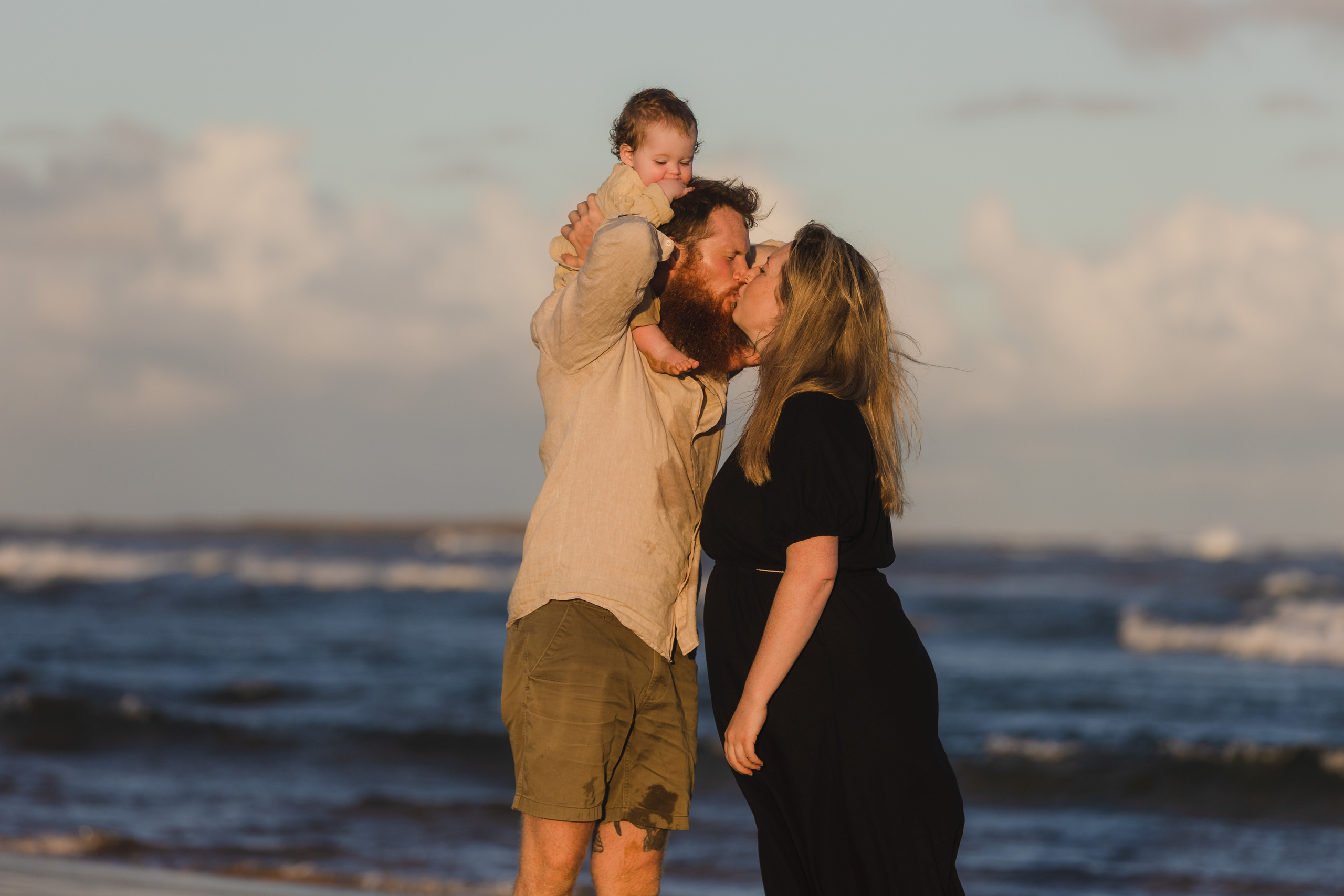 Sunset photo session @Curl Curl North Beach. True Story Photography